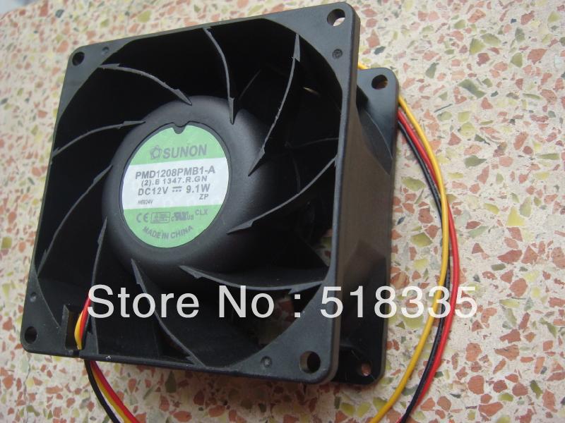 SUNON PMD1208PMB1-A 80x80x38mm 12V DC Axial Cooling Fan