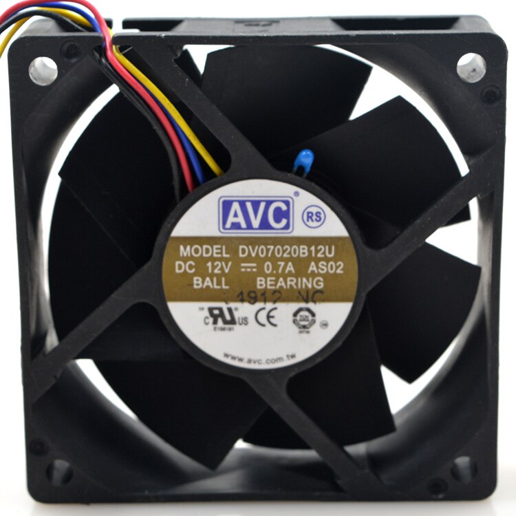 AVC DV07020B12U 70x70x20mm 12V DC 0.7A Axial Cooling Fan