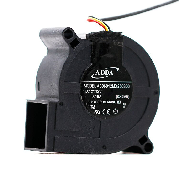 ADDA AB06012MX250300 60x60x25mm 12V DC Industrial Cooling Fan