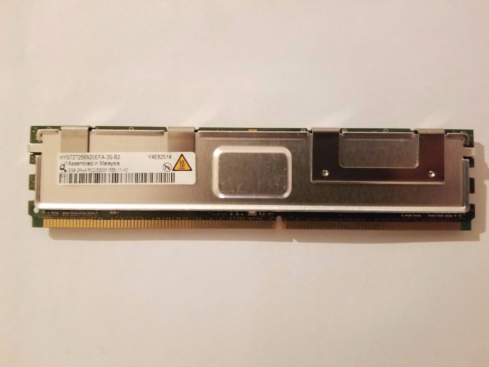 QIMONDA 2GB DDR2-667 PC2-5300F 2Rx4 ECC FB-DIMM Server Memory - HYS72T256920EFA-3S-B2.