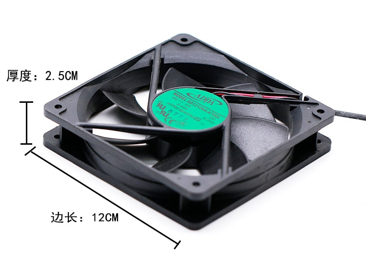 ADDA AD1212HX-A70GL 120x120x25mm 12V DC 0.44A Axial Cooling Fan