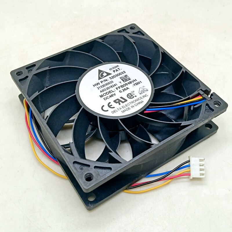 Delta FFB0948VH 92x92x25mm 48V DC 0.26A Axial Cooling Fan