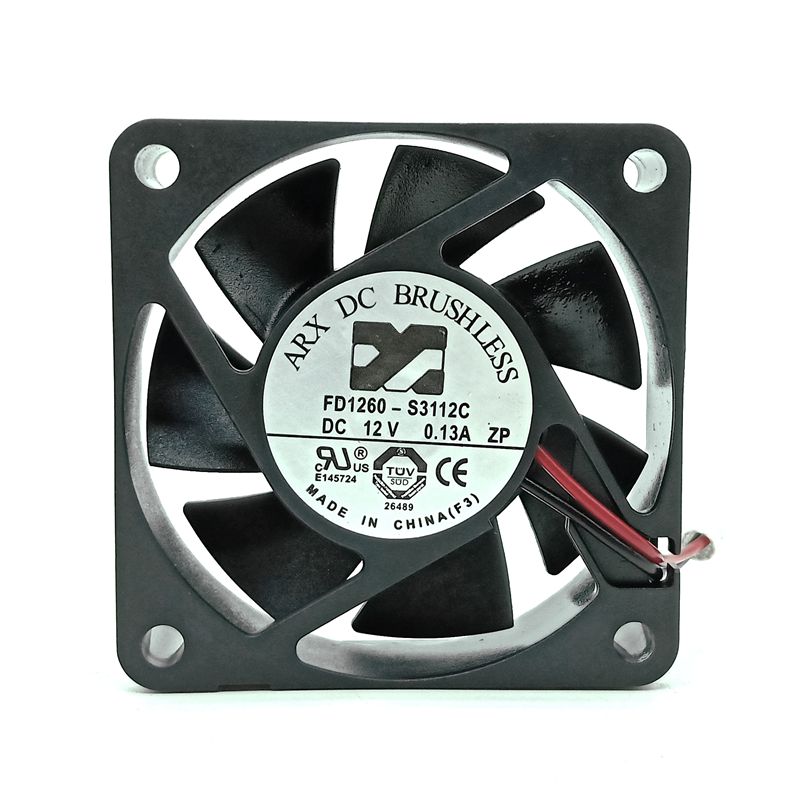 FD1260-S3112C 60x60x15mm 12V DC 0.13A Axial Cooling Fan