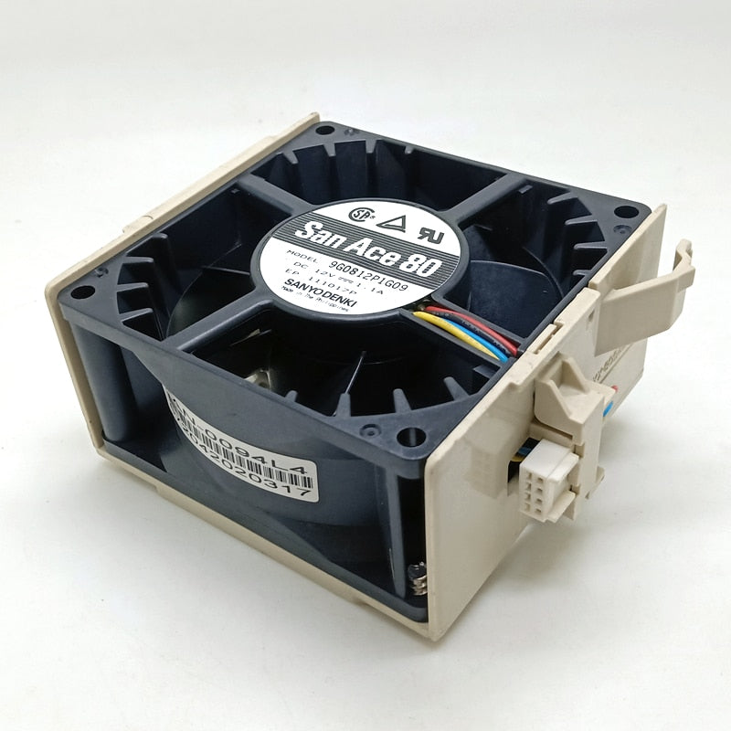 Sanyo Denki 9G0812P1G09 80x80x38mm 12V DC Axial Cooling Fan