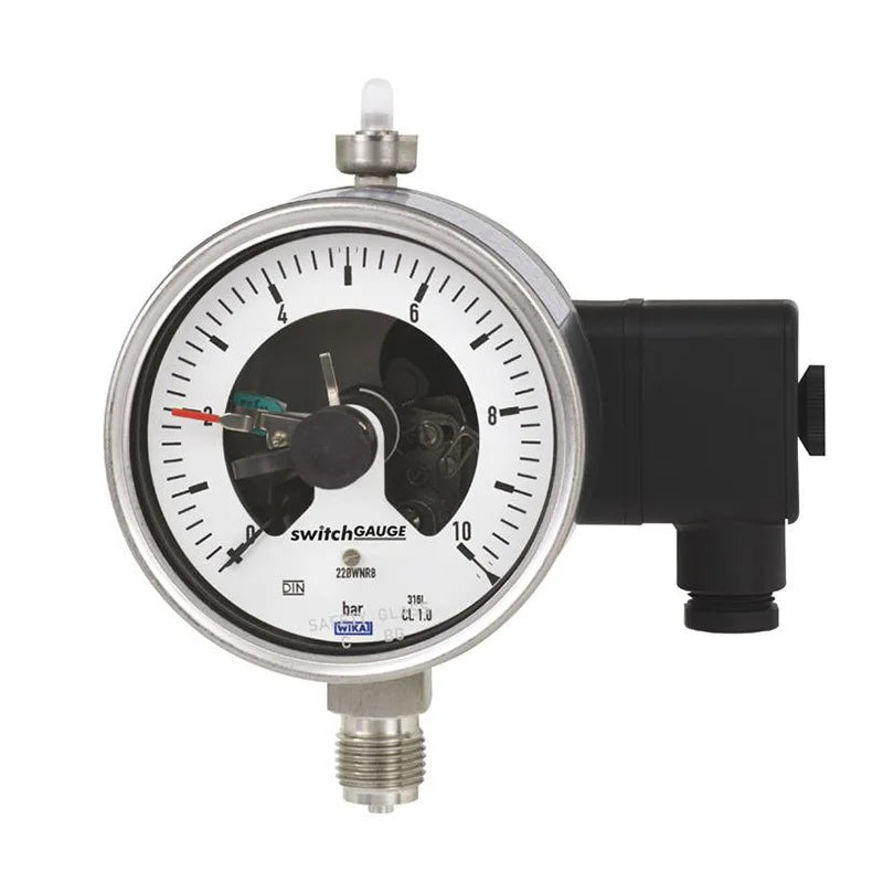 For Wika PGS23 Series Electric Contact Pressure Gauge Stainless Steel Case for Gas and Liquid Applications
