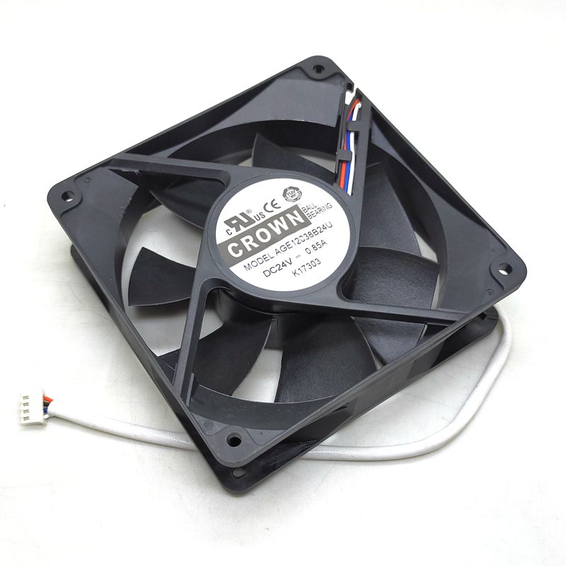 AGE12038B24U 120x120x38mm 24V DC 4-Wire Axial Cooling Fan