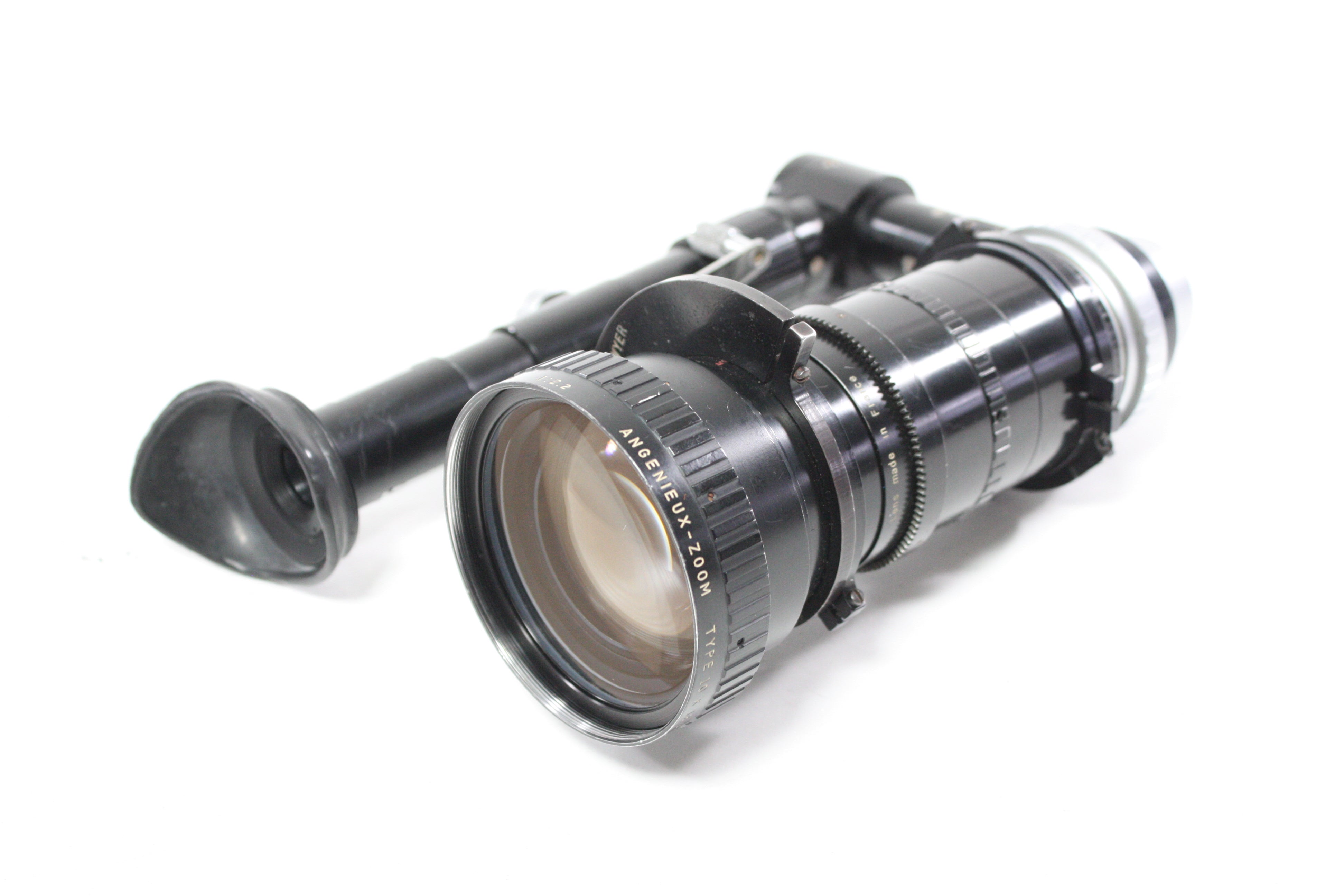 P. Angenieux Paris 12-120mm f/2.2 Angenieux-Zoom Type 10x12 A Lens for C Mount with Doglex Finder