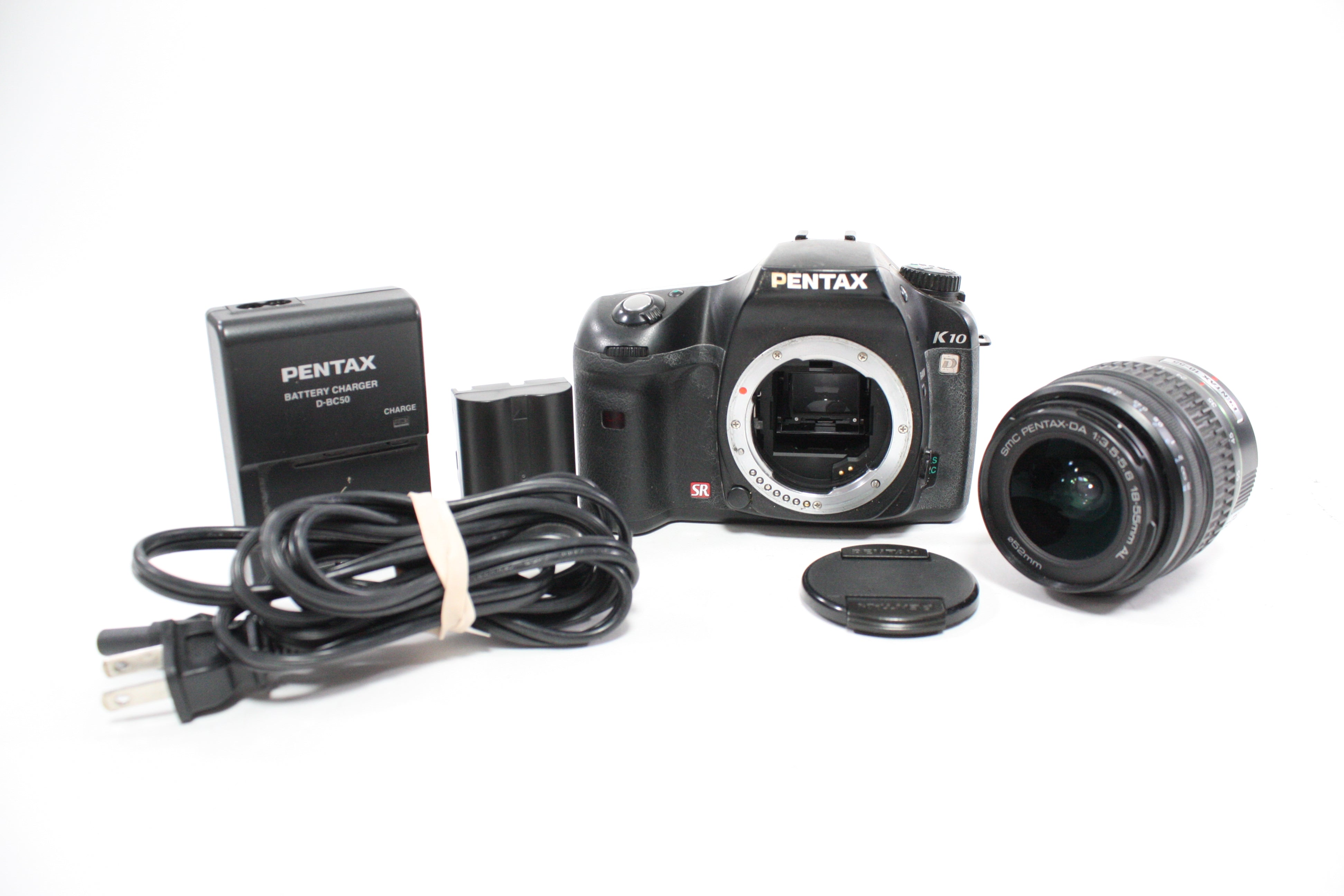 Pentax K10 D DSLR Camera with 18-55mm f/3.5-5.6 SMC Pentax-DA Lens with Shutter Count 6,783