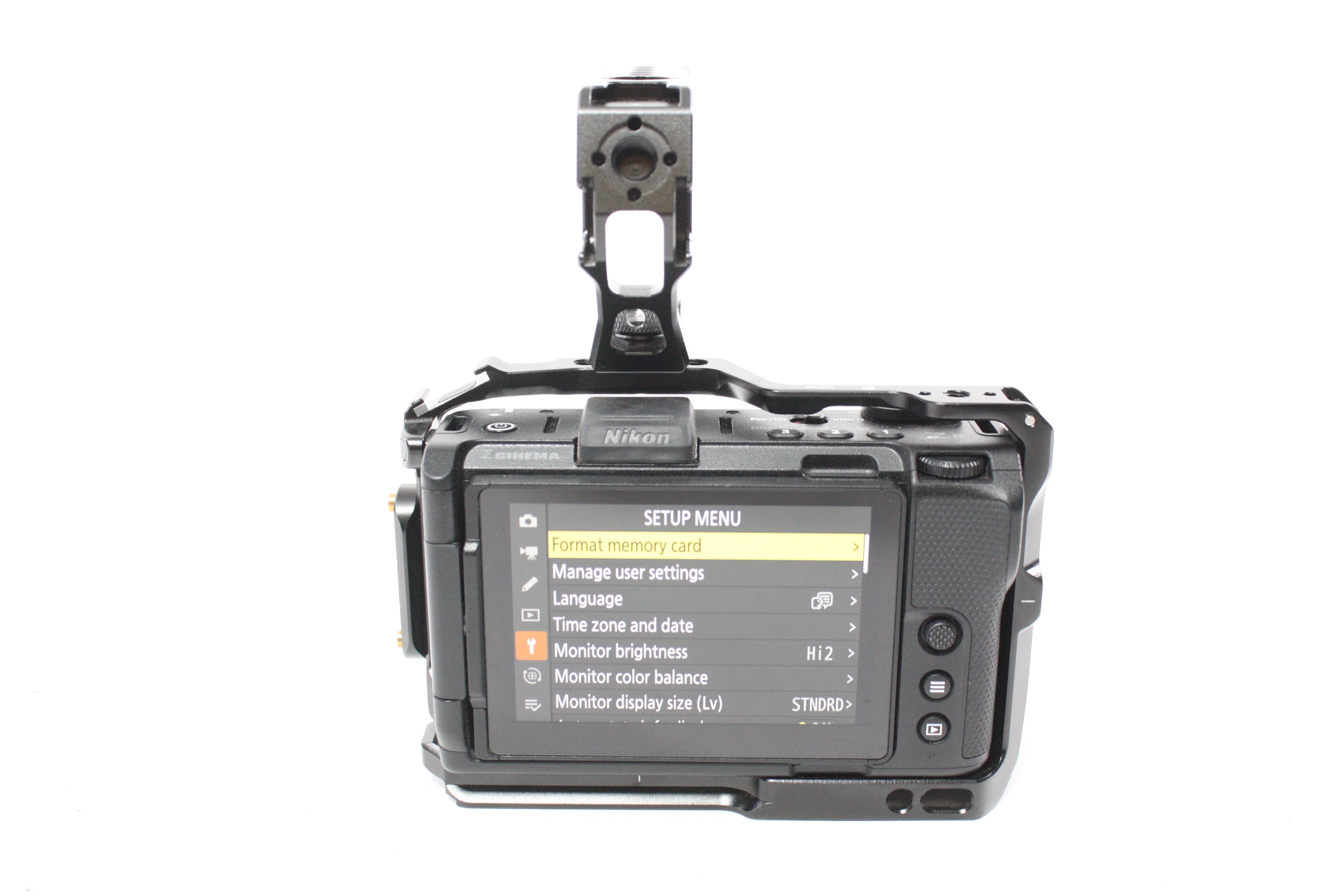 Nikon ZR Digital Mirrorless Camera Body with SmallRig Cage, Top, and Side Grip With Shutter Count 152
