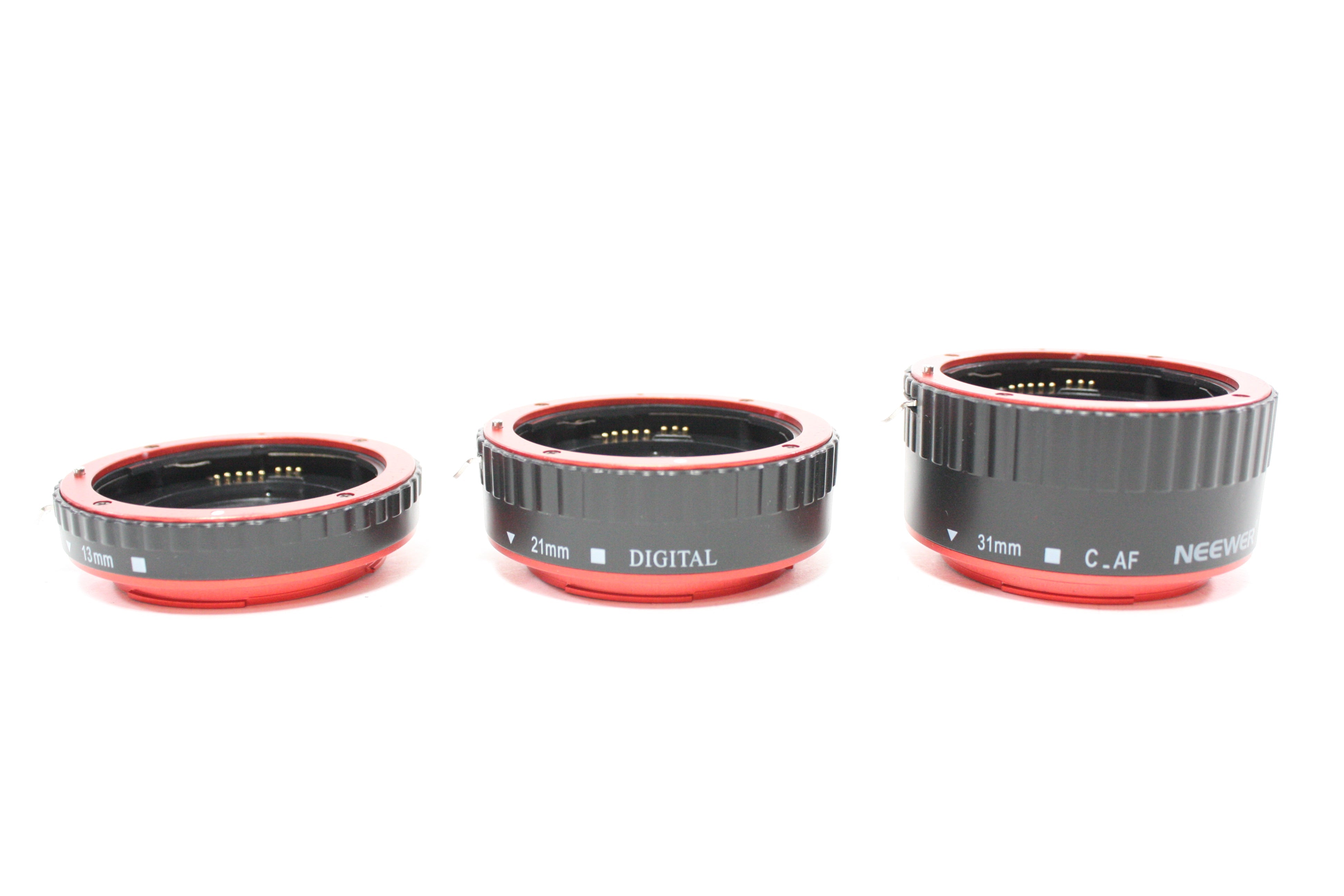 Neewer Extention Tube Set for Canon AF 13mm, 21mm, and 31mm