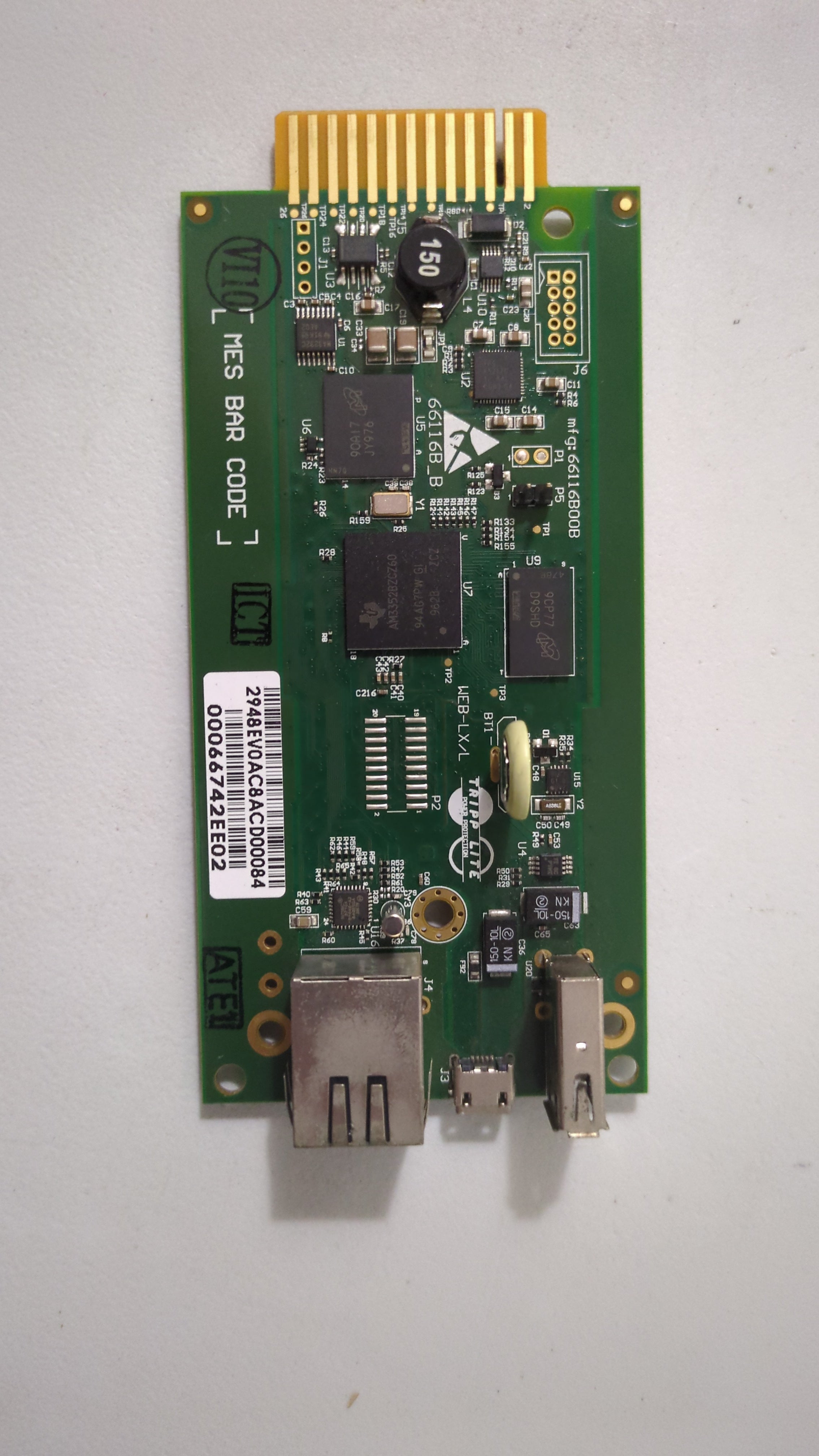 Eaton WEBCARDLX Network Card - Label View | Alo Tech Solutions