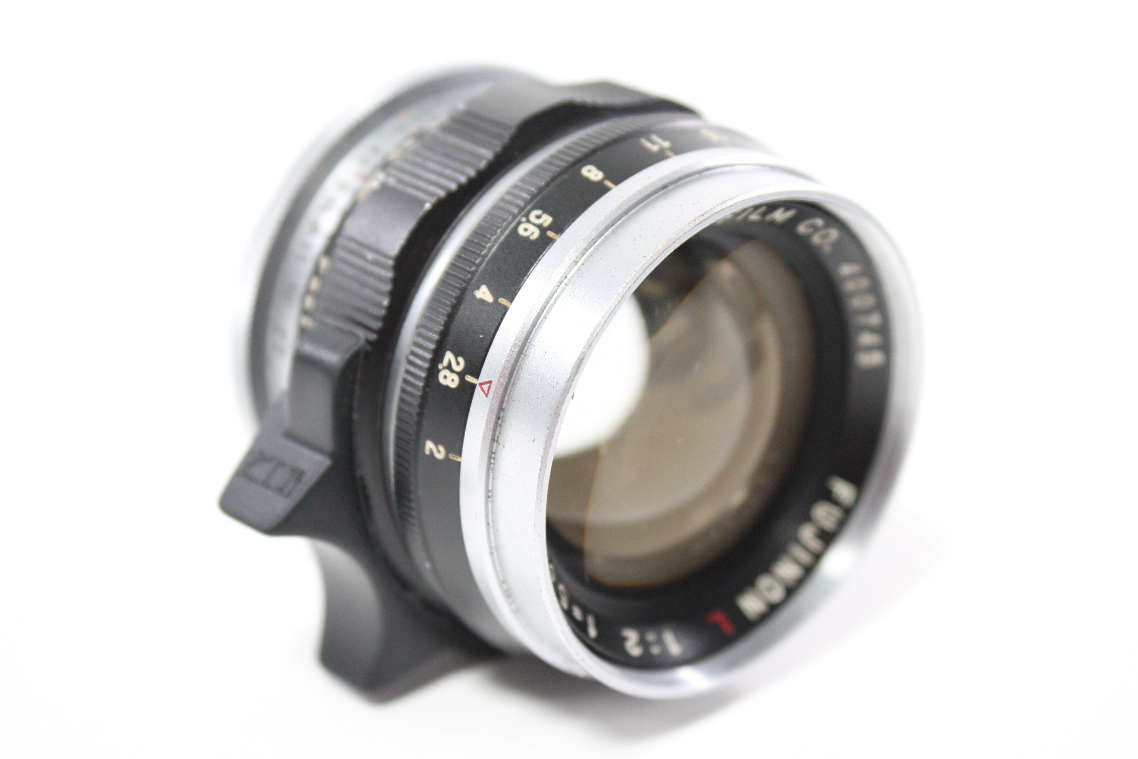 Fuji 5cm f/2 Fujinon L Lens with Fotodiox 50-70 M39-L/M Adapter