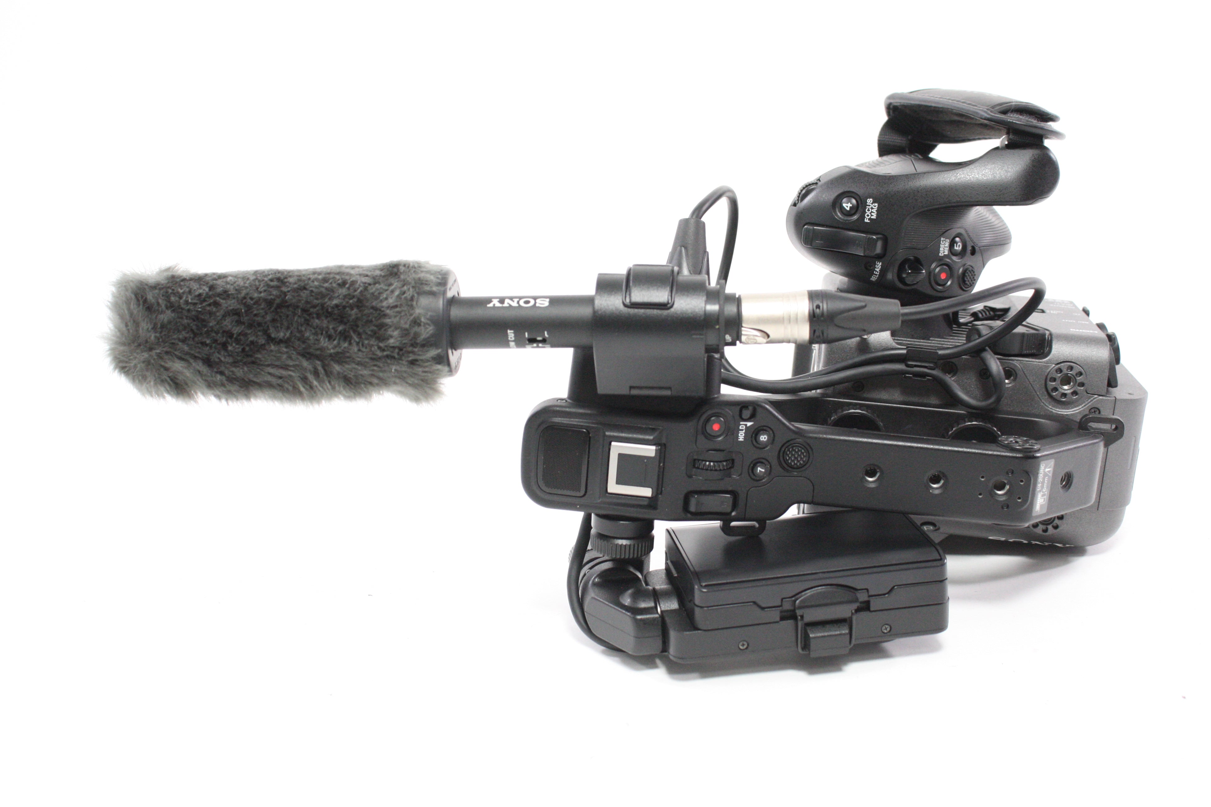 Sony FX6 Cinema Camera with Grip, Monitor and ECM-VG1 Mic with 34 Hours