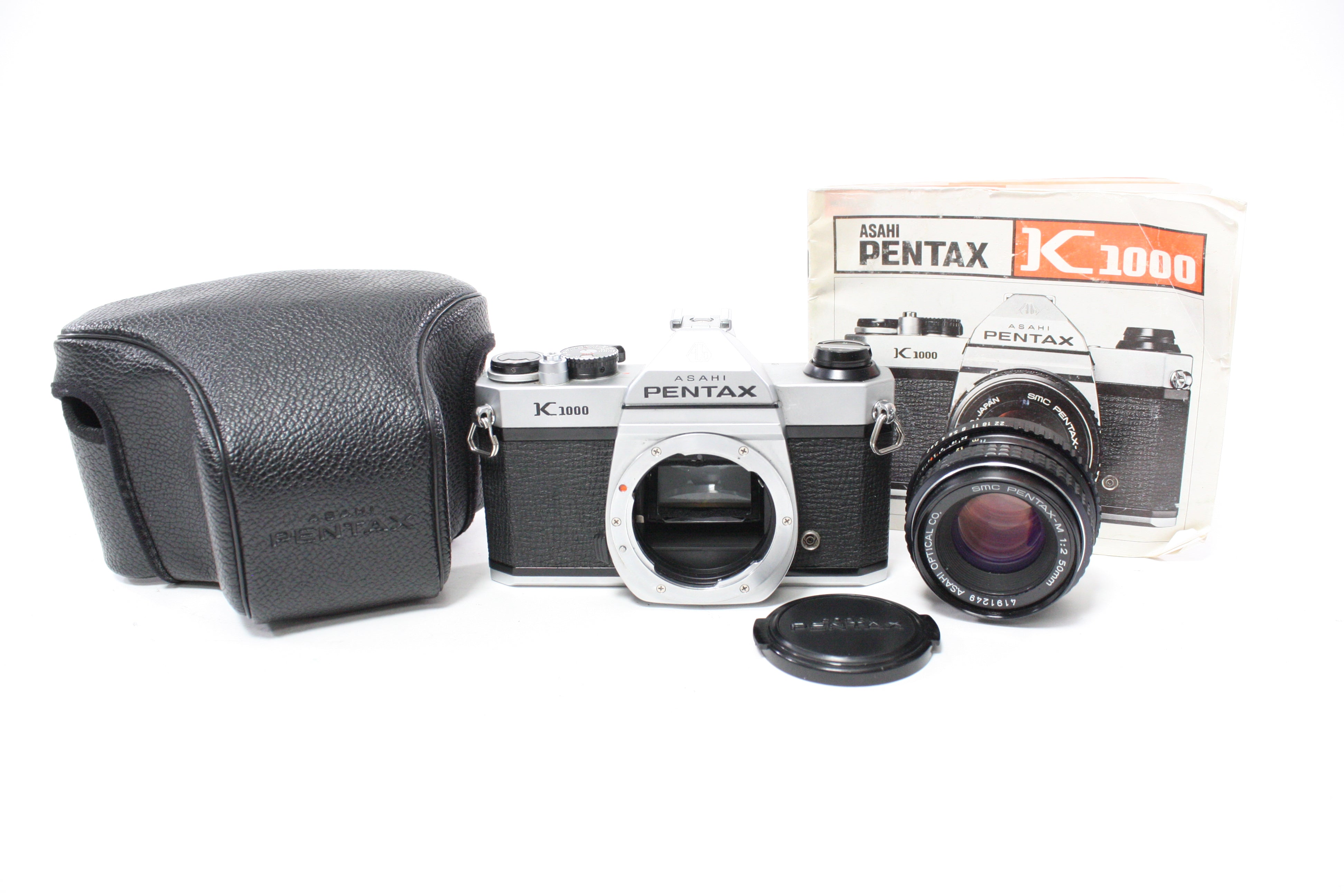 Pentax K1000 35mm SLR Camera with 50mm f/2 SMC Pentax-M Lens