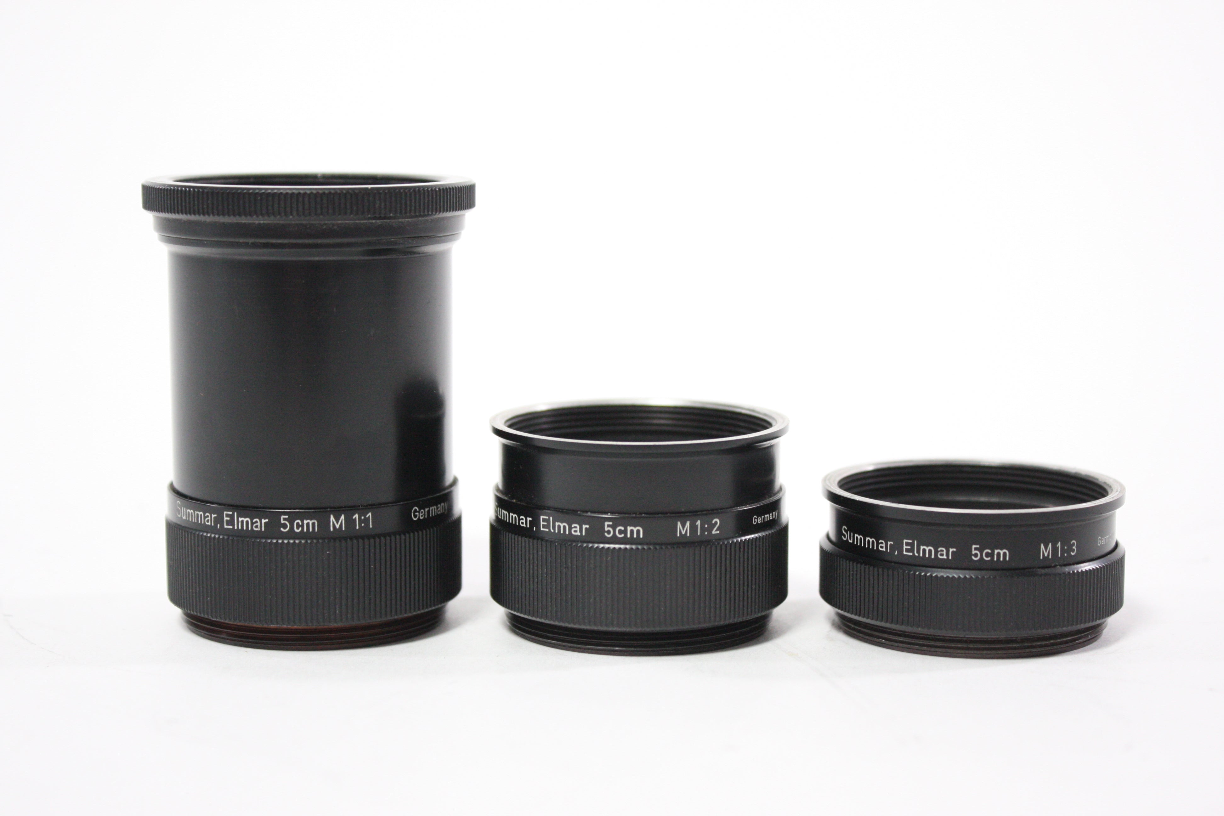 Leica Summar Extension Tube Set Elmar 5cm M 1:1, 5cm M 1:2 and 5cm M 1:3 for L39 Mount