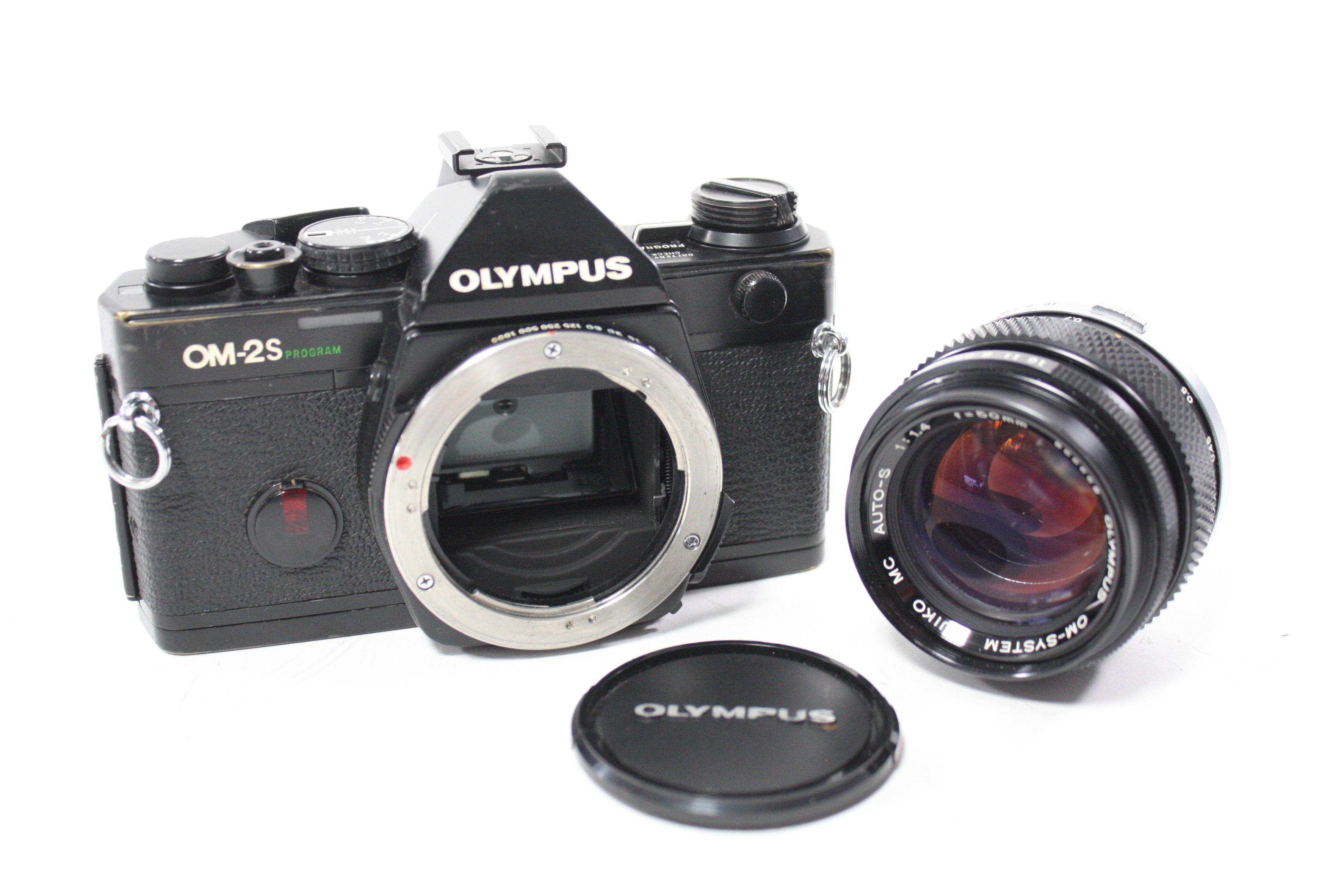 Olympus OM-2S Program 35mm SLR Camera with 50mm f/1.4 Auto-S MC Lens for OM Mount