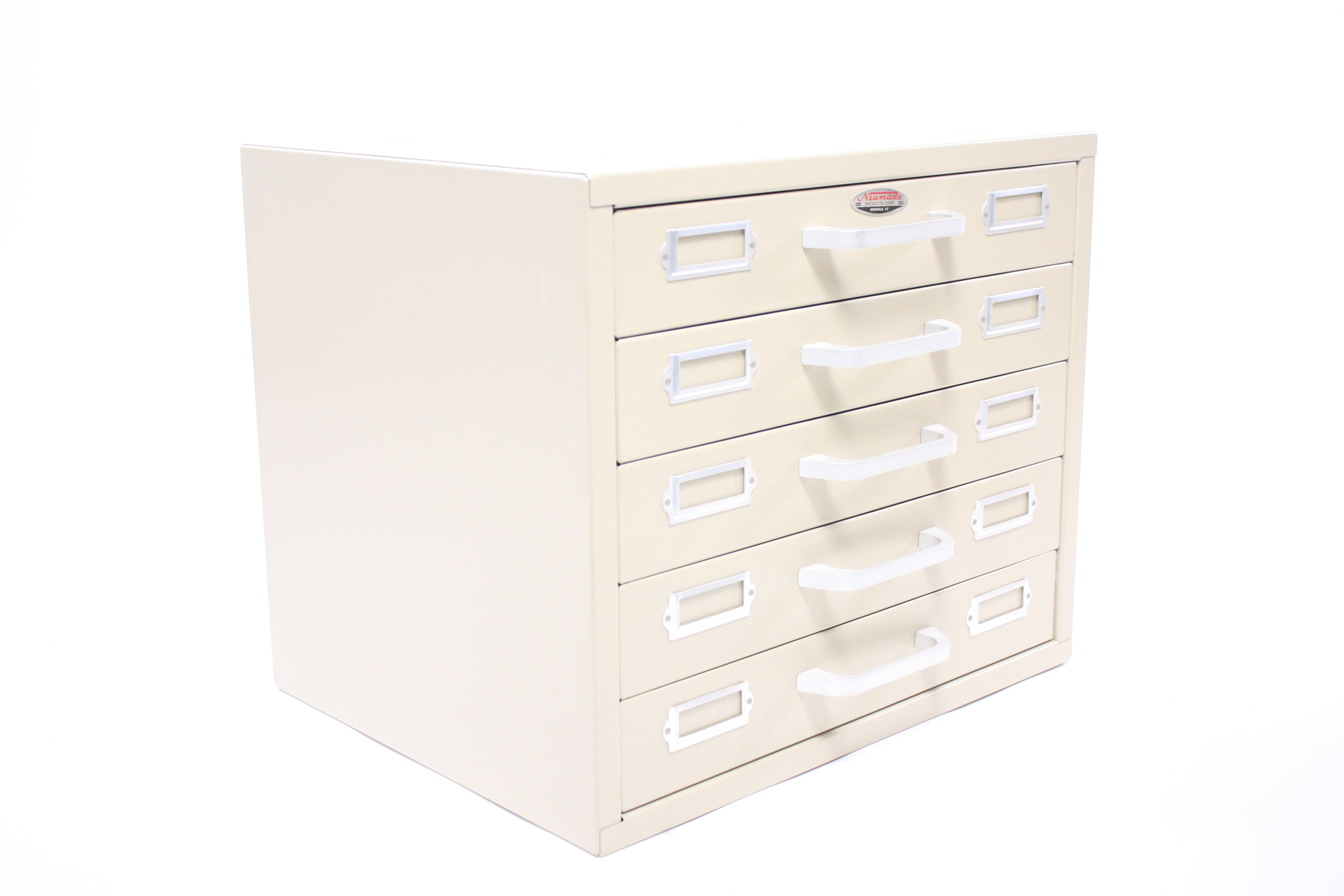 Neumade 5 Drawer Stackable Metal Filing Cabinet for Slides