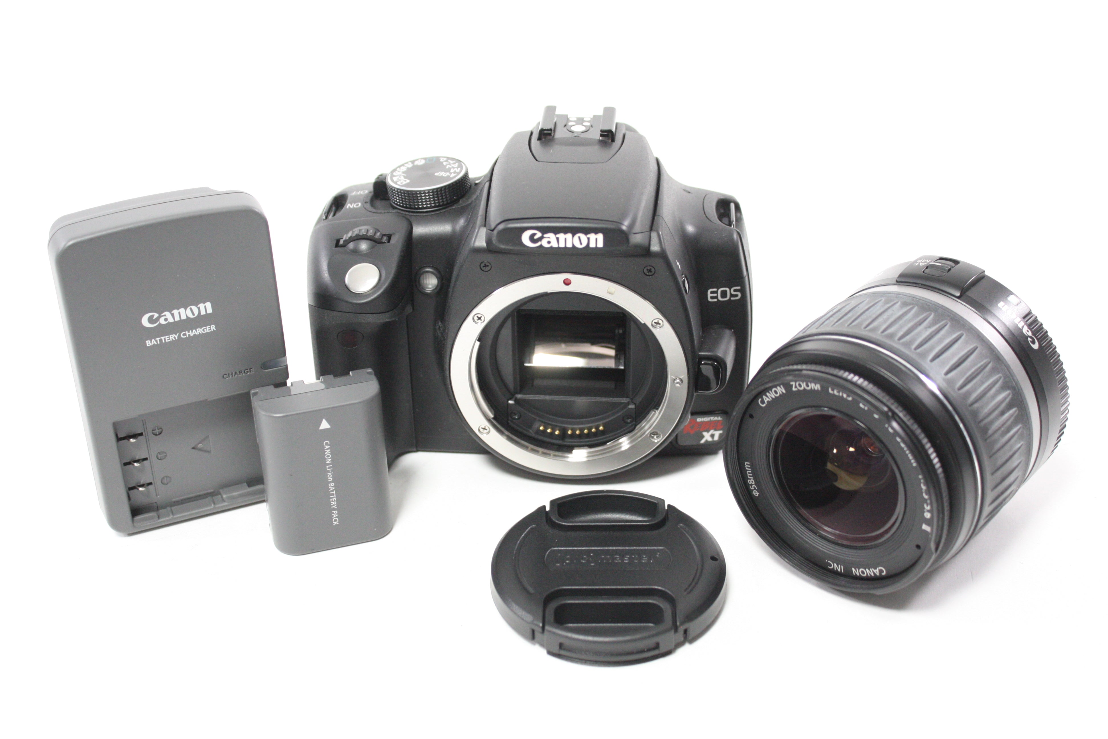 Canon Rebel XT DSLR Camera with 18-55mm f/3.5-5.6 II EF-S Zoom Lens