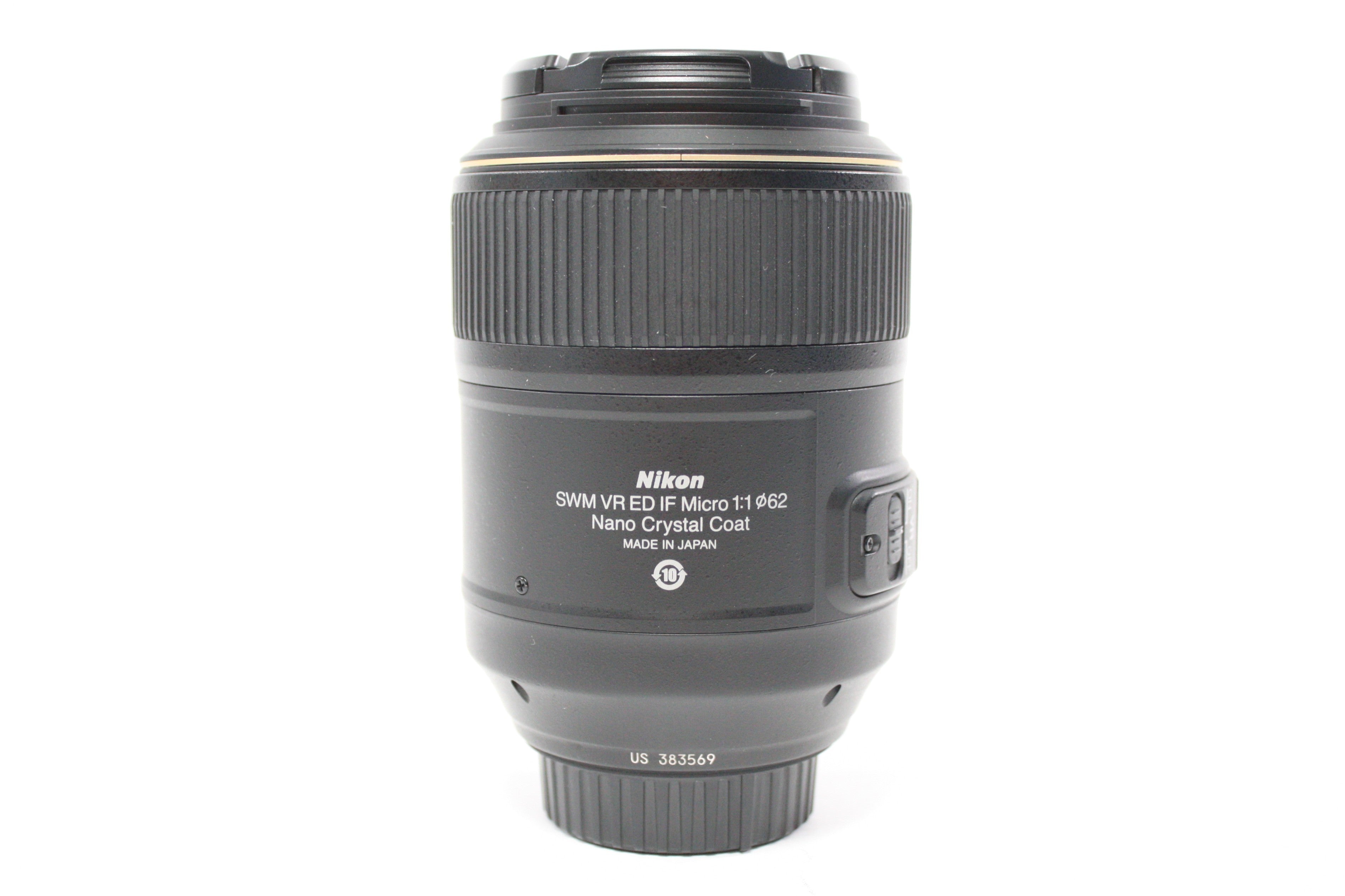 Nikon 105mm f/2.8 G ED AF-S VR Micro-Nikkor Lens for Nikon F Mount