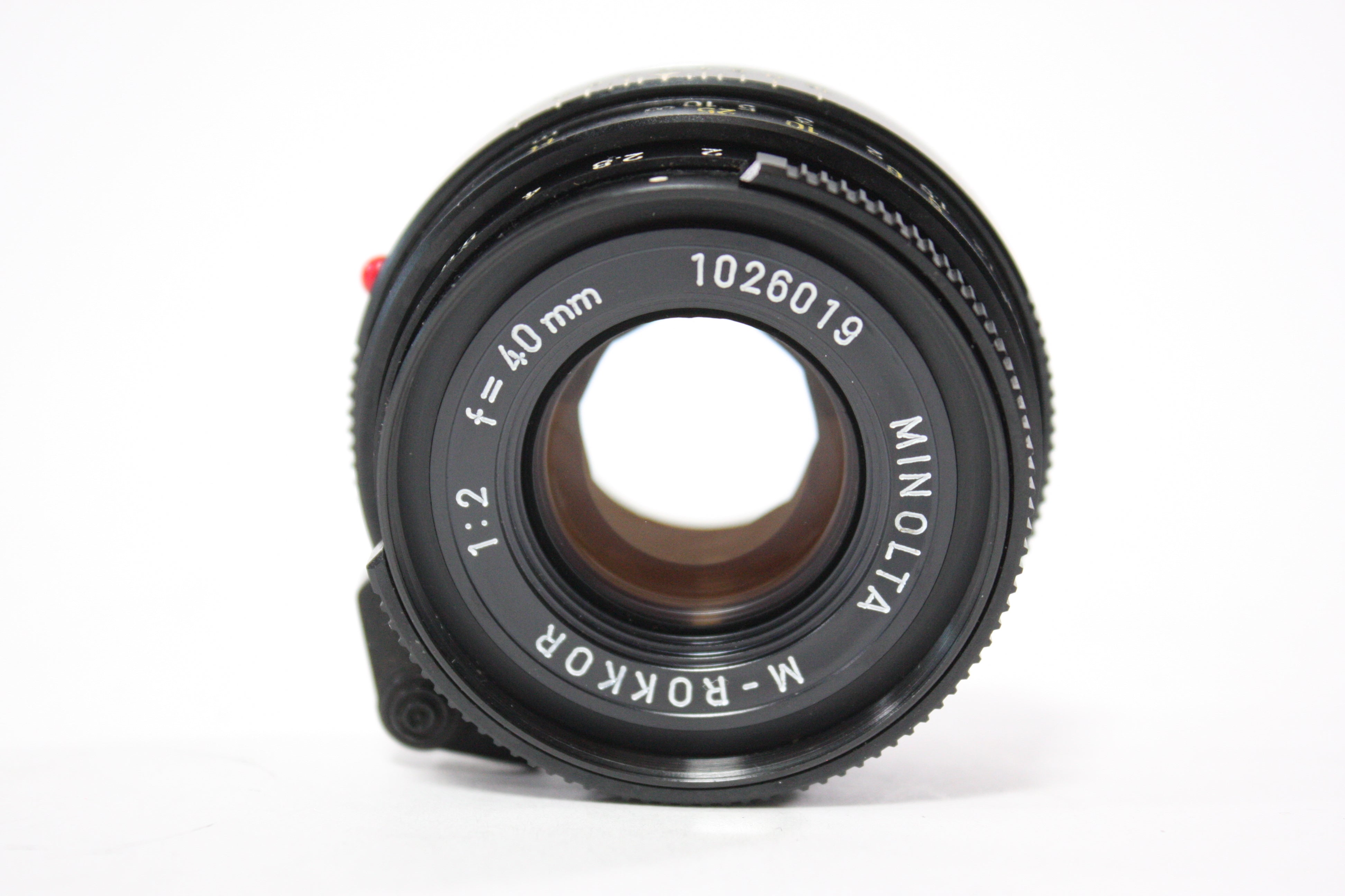 Minolta 40mm f/2 M-Rokkor Lens for Leica M Mount
