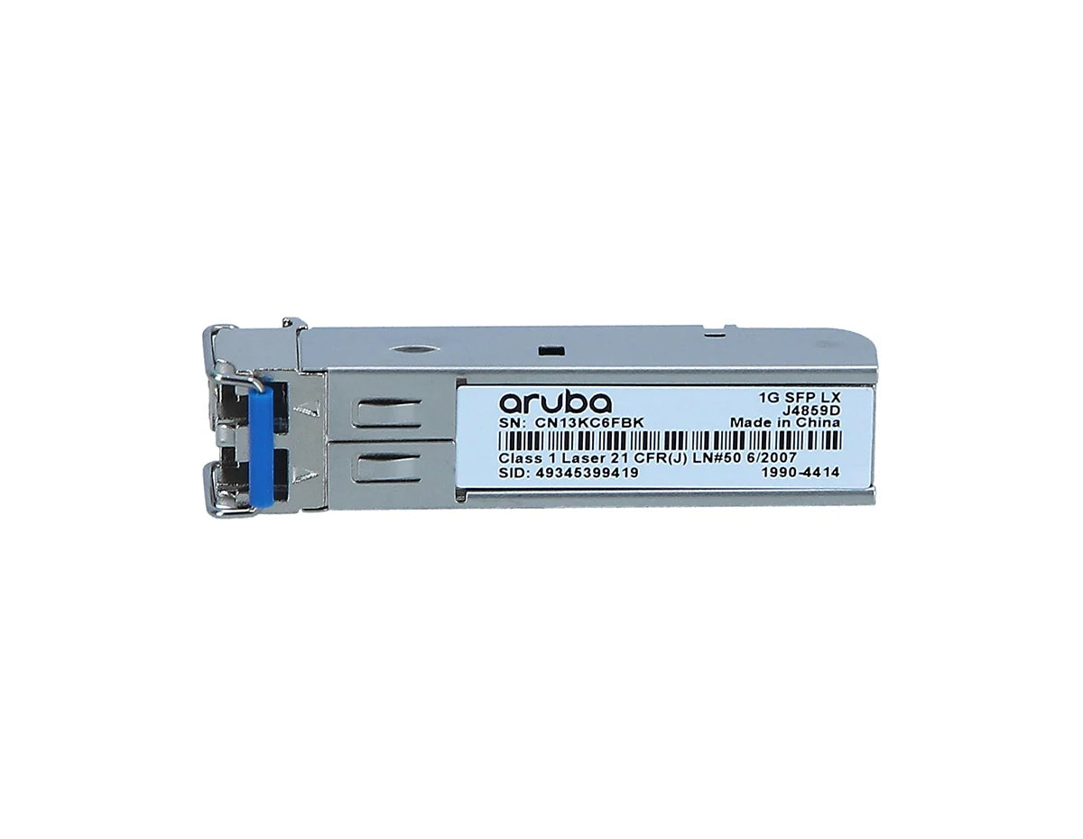 HPE Aruba Networking J4859D 1G SFP LC LX 10km SMF Transceiver