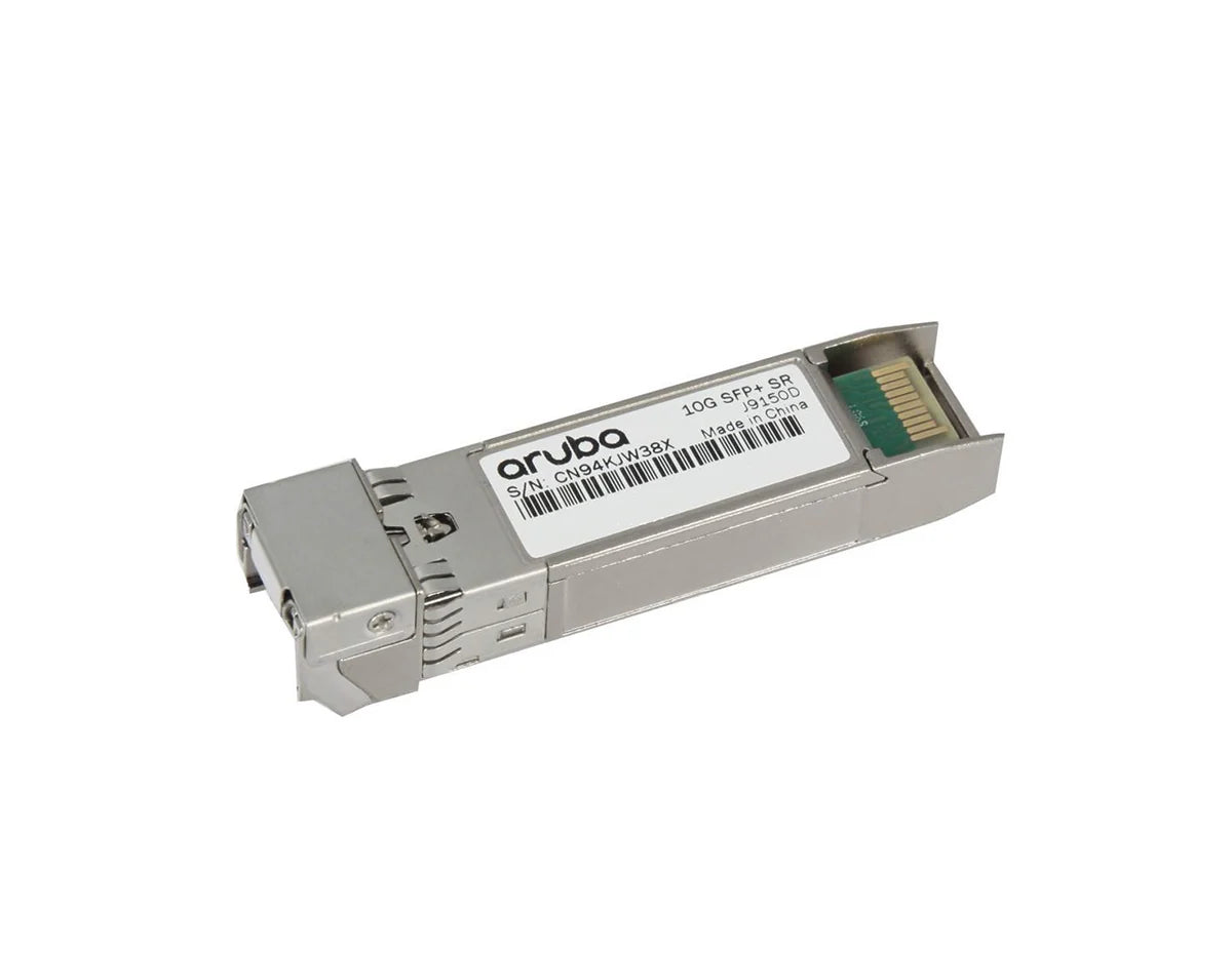 HPE Aruba Networking J9150D 10G SFP+ LC SR 300m OM3 MMF Transceiver