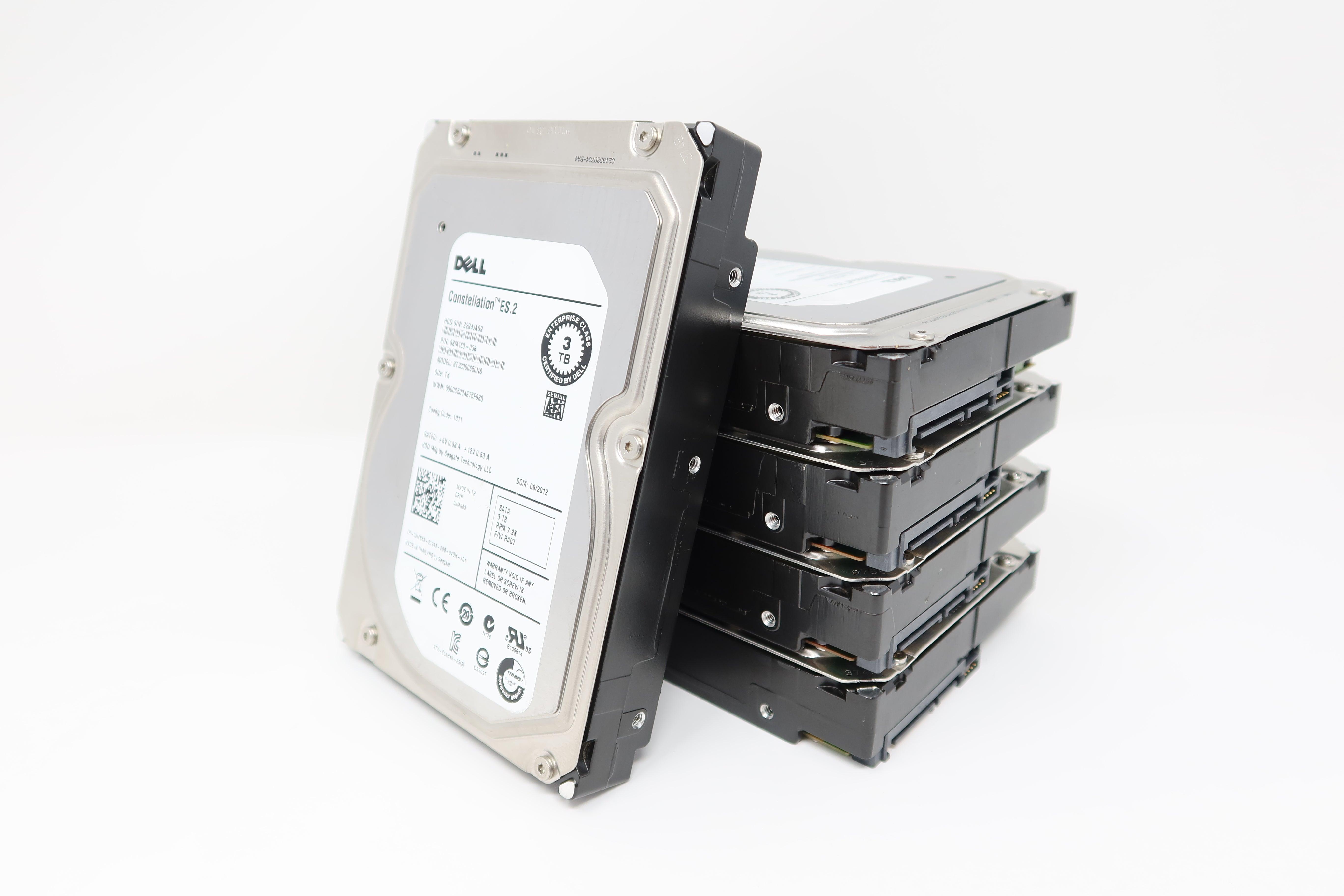 ST33000650NS, JMN63, Seagate 3TB 7.2K 6G LFF 3.5" SATA (Lot of 5PC)