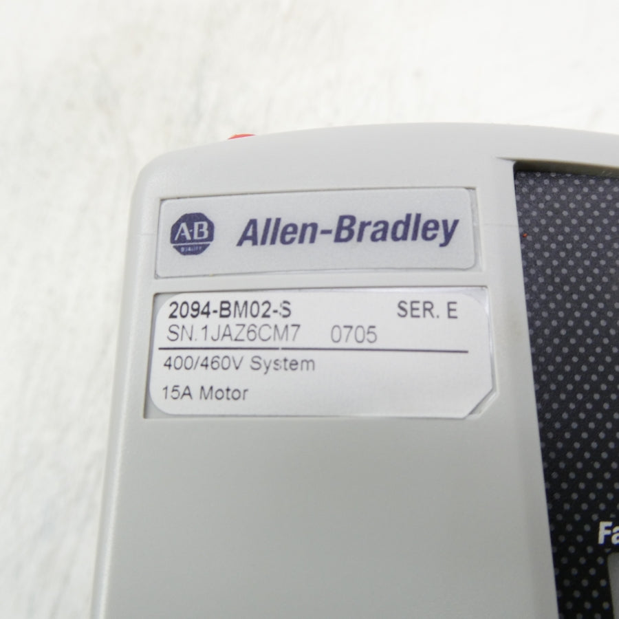 ALLEN BRADLEY 2094-BM02-S SER. E F/W 1.180 400/460V 15A NSNP
