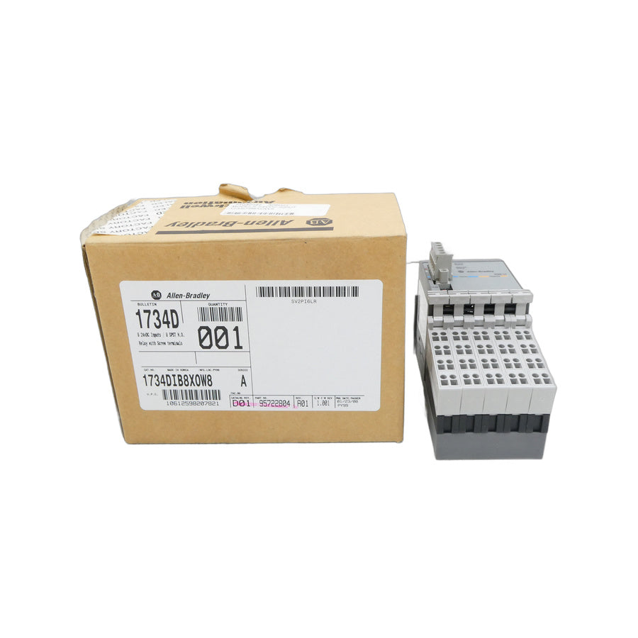ALLEN BRADLEY 1734D-IB8XOW8 SER. A F/W 1.001 24VDC REV. A01 NSMP