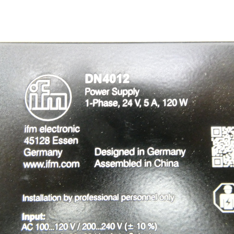 IFM EFECTOR DN4012 100-120/200-240VAC NSMP