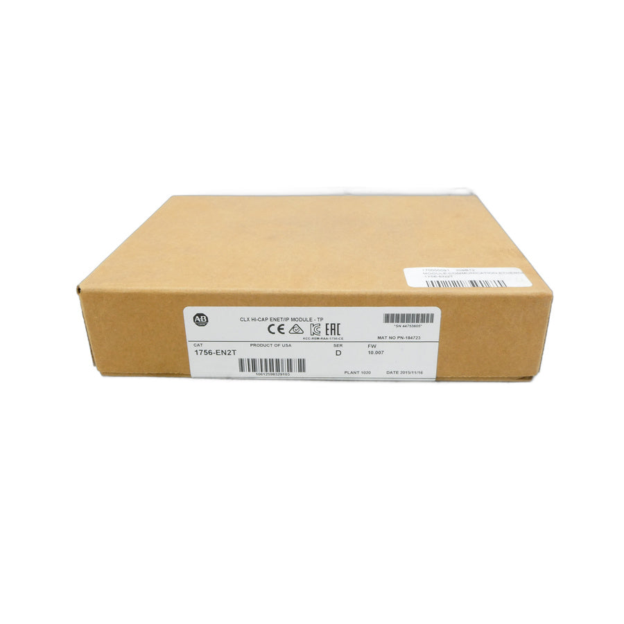 ALLEN BRADLEY 1756-EN2T SER. D F/W 10.007 DATE: 2015 NSFS