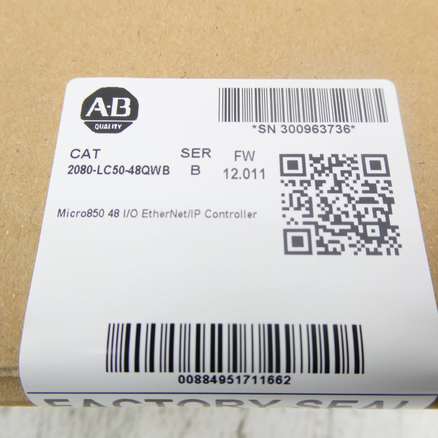 ALLEN BRADLEY 2080-LC50-48QWB SER. B F/W 12.011 NSFS