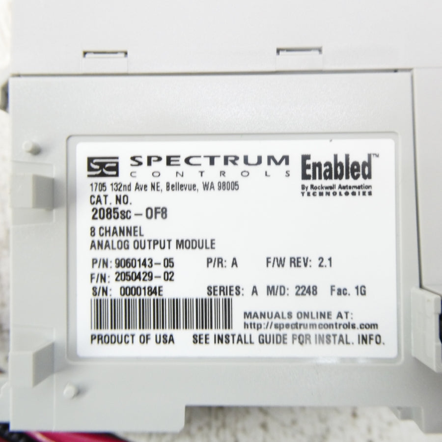 SPECTRUM CONTROLS 9060143-05 2085SC-OF8 SER. A 24VDC NSNP