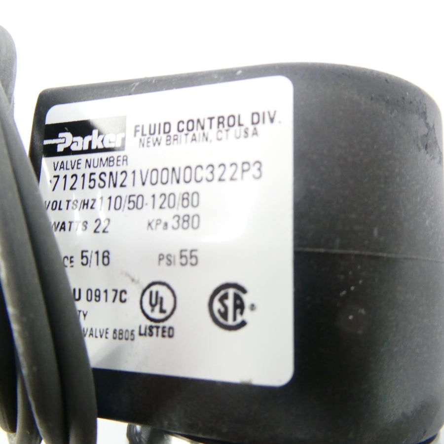 PARKER 71215SN21V00N0C322P3 110/120V 55PSI NSMP