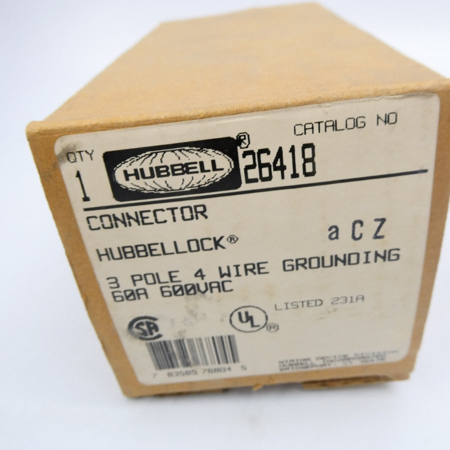 HUBBELL 26418 600VAC 60A NSMP