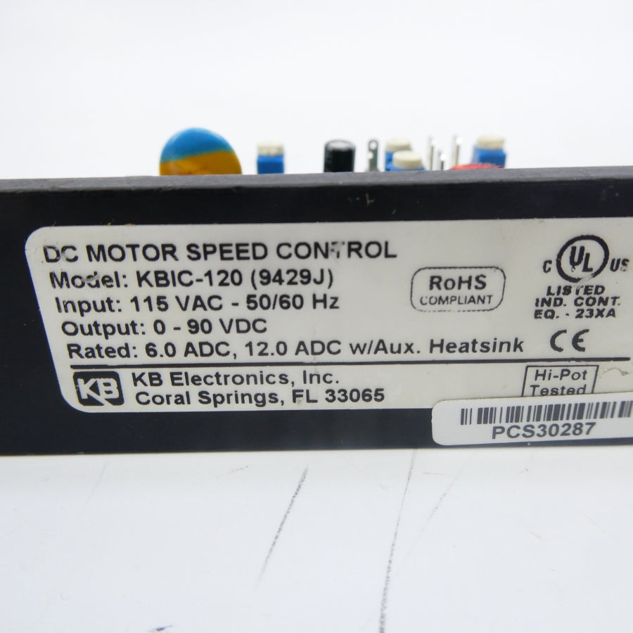 KB ELECTRONICS KBIC-120 9429J 115VAC NSNP