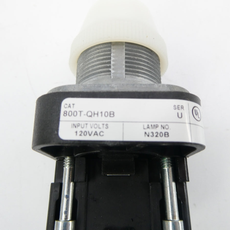 ALLEN BRADLEY 800T-QH10B SER. U 120VAC (WH) NSMP