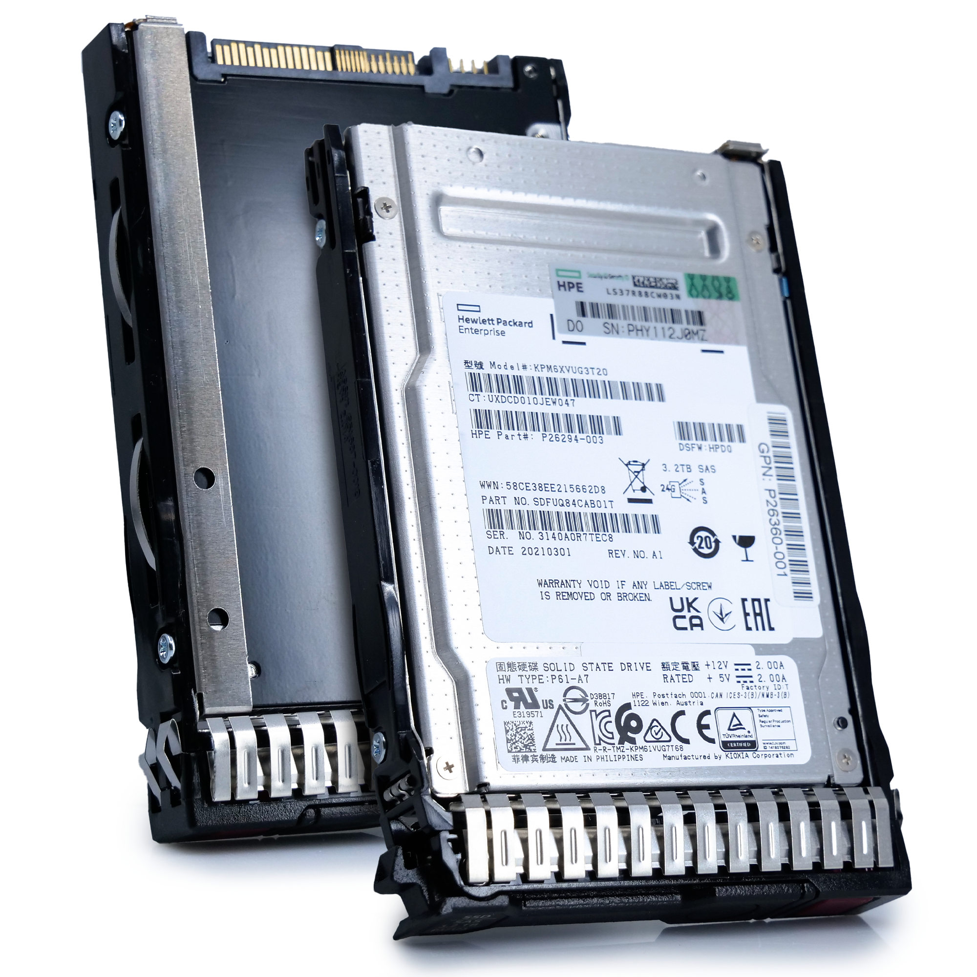 HP Generation 10 P26360-001 3.2TB 3 DWPD SAS-4 24Gb/s TLC 2.5in Enterprise Solid State Drive