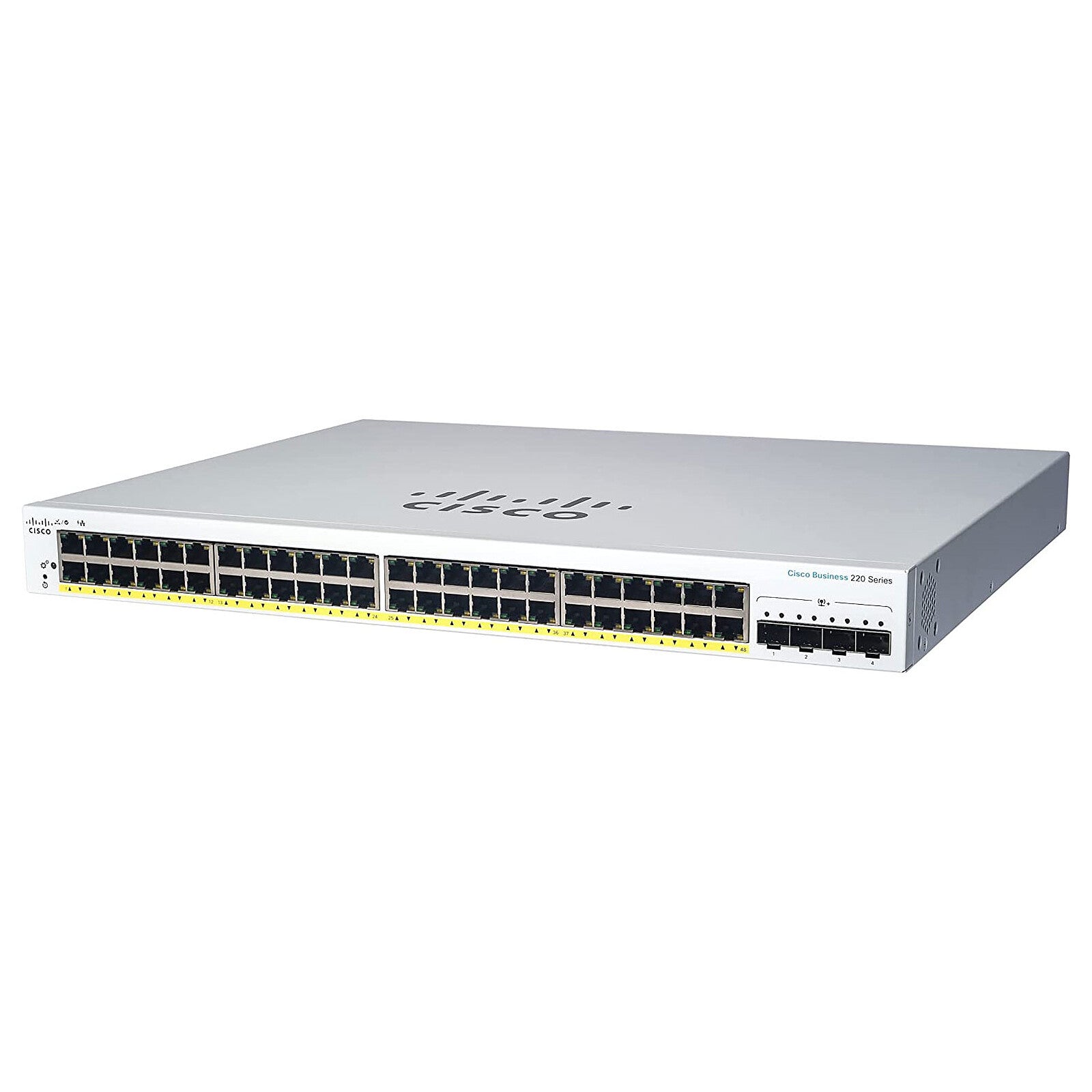 Cisco CBS220 Series 48-Port 4x1G SFP PoE+ Smart Managed Switch (CBS220-48P-4G