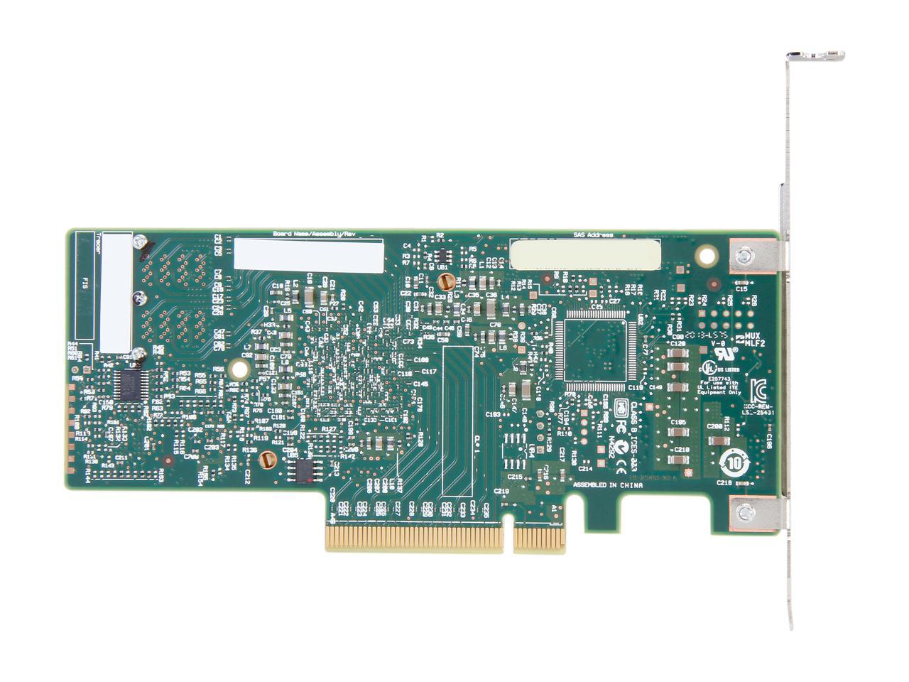 LSI Logic LSI00344 9300-8i SGL SAS 8Port 12Gb/s PCIE3.0 HBA Controller Card Brown Controladora - aloinfousa.com