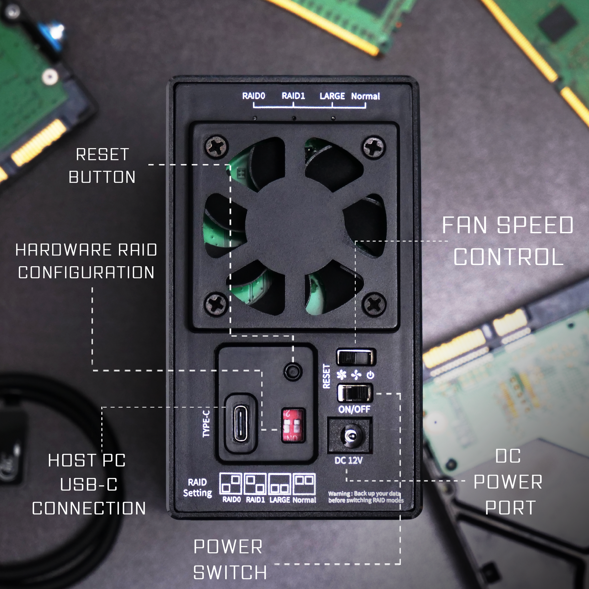 Compatily LX23 USB-C 10Gbps External HDD and HUB