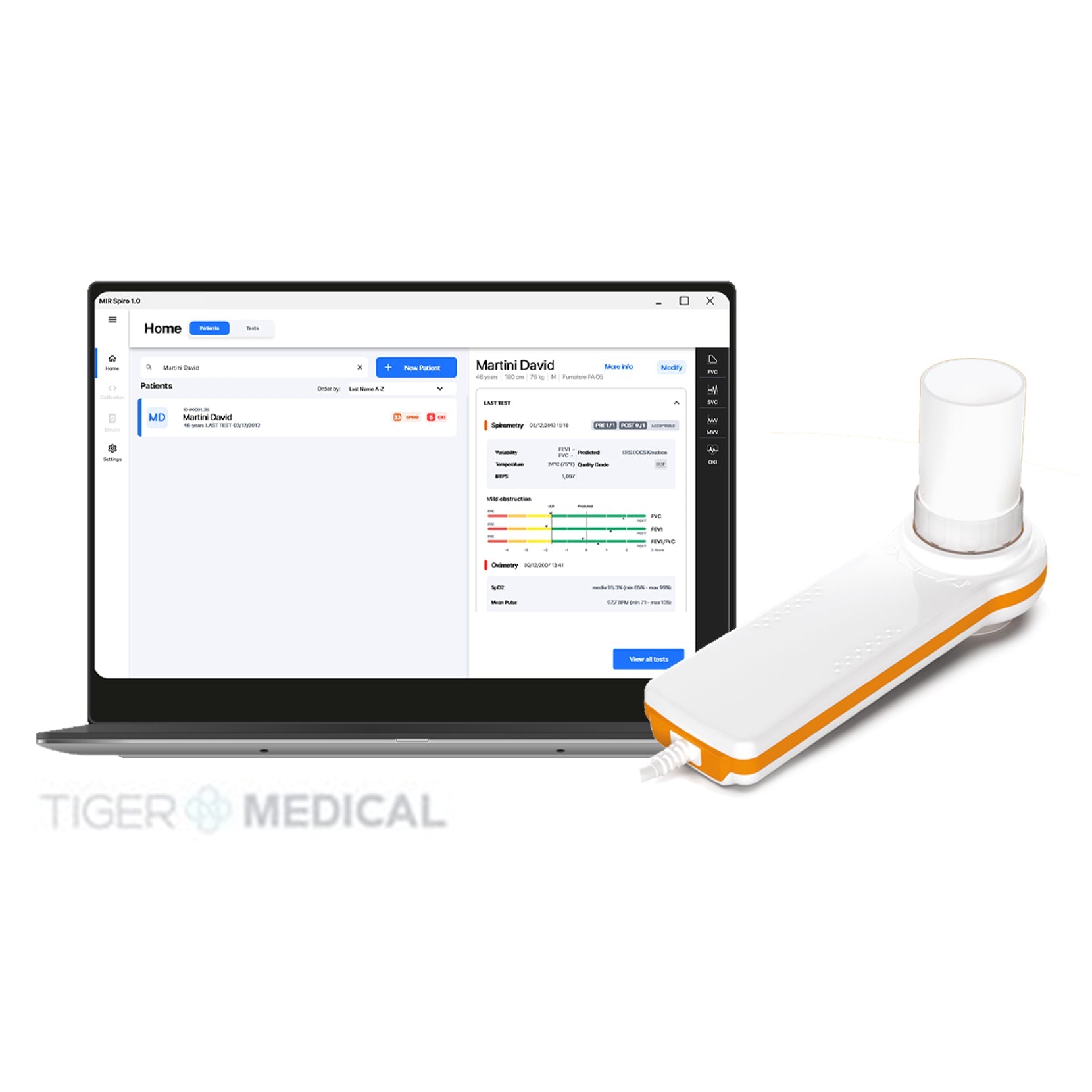 Minispir Handheld USB Spirometer