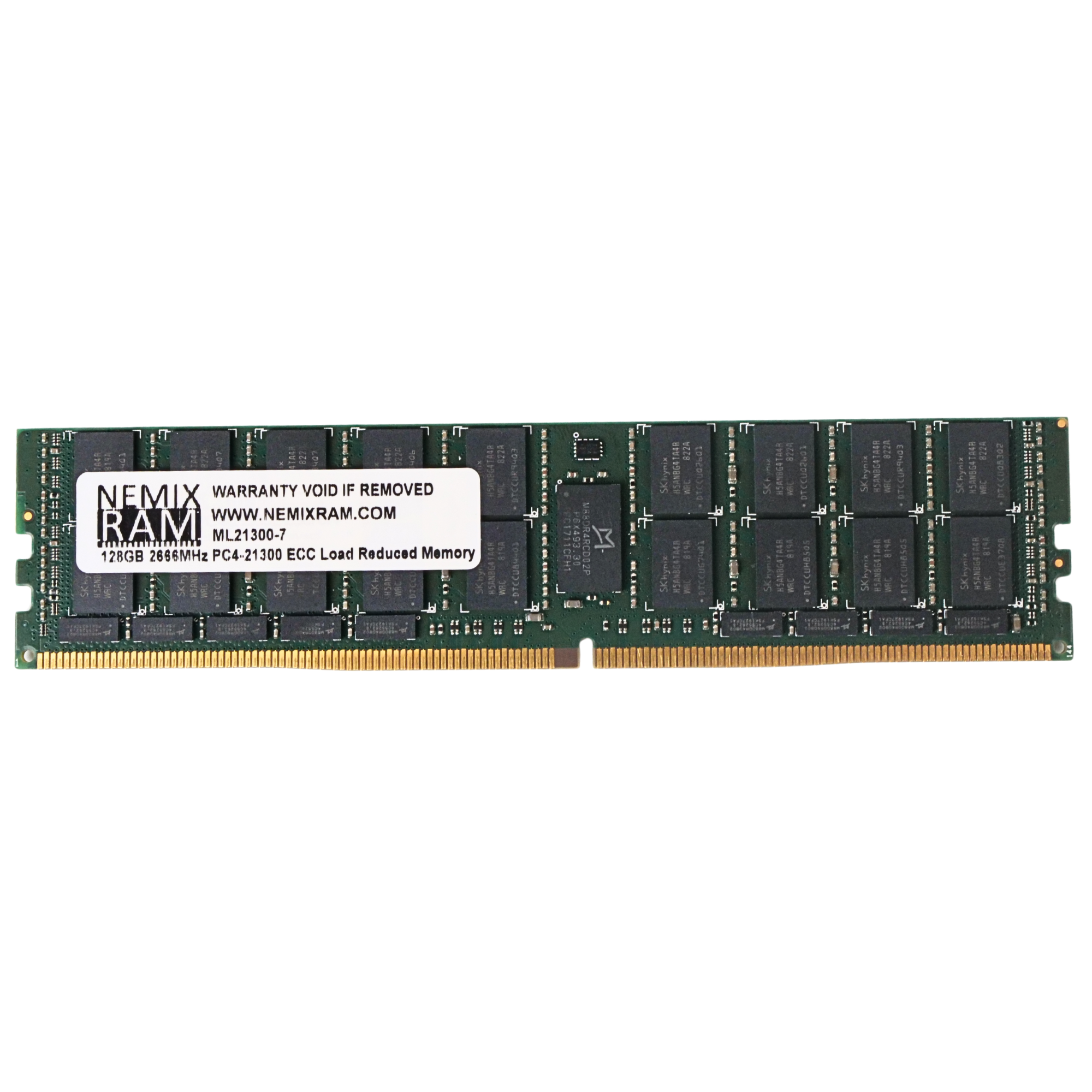 NEMIX RAM ML21300 128GB DDR4 2666MHz LRDIMM ECC Server RAM (PC4-21300) Seller Refurbished