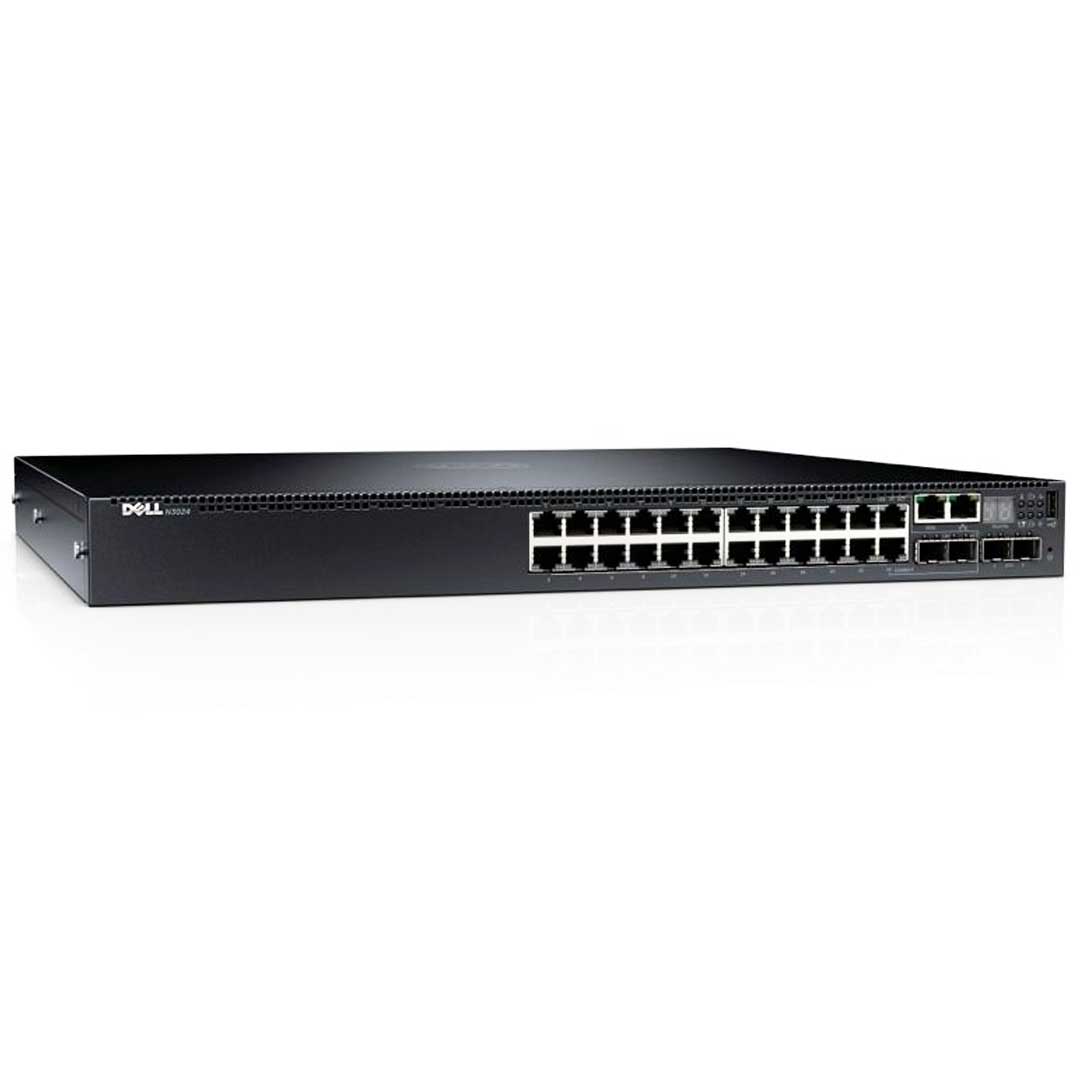 Dell 1GbE 24 Ports 2x SFP+ Switch | N3024