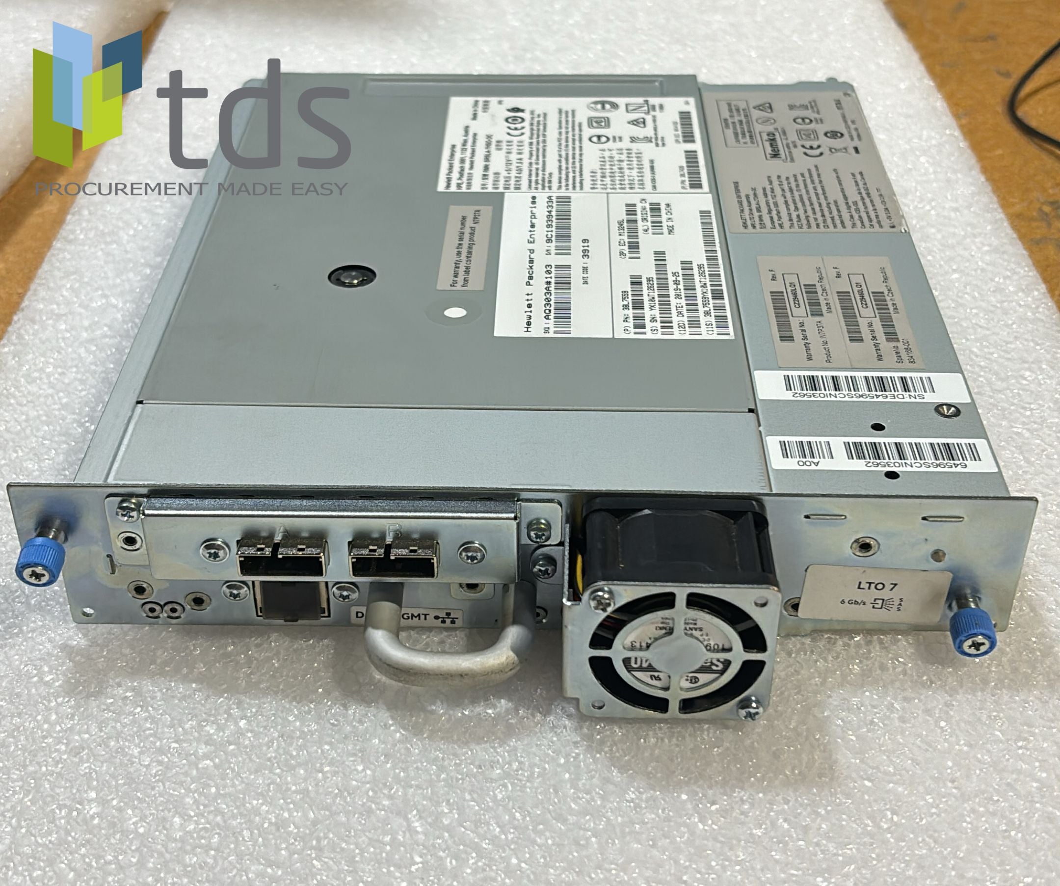 N7P37A 38L7559 38L7426 HPE StoreEver MSL LTO-7 Ultrium 15000 SAS