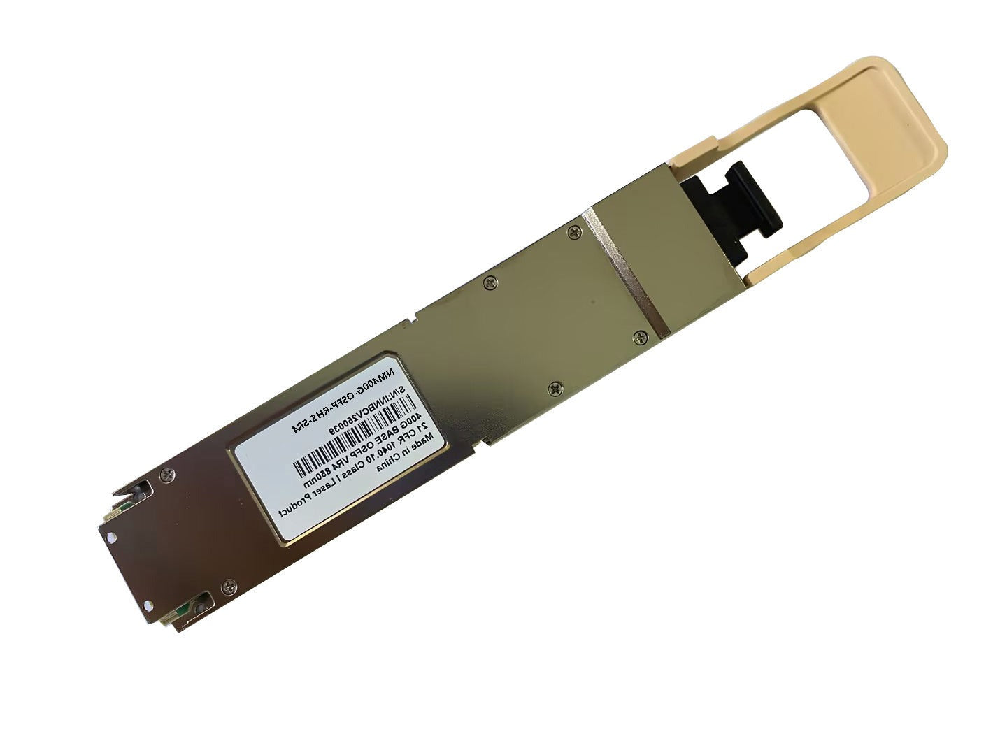 MMA4Z00-NS400 Compatible 400G Single-port OSFP112 RHS Multimode SR4 50m Single MPO-12/APC 850nm, Flat Top