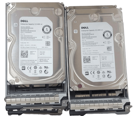 Lot of 10 Dell NWCCG 6TB 6G 7.2K 3.5 SAS Hard Drive ST6000NM0034