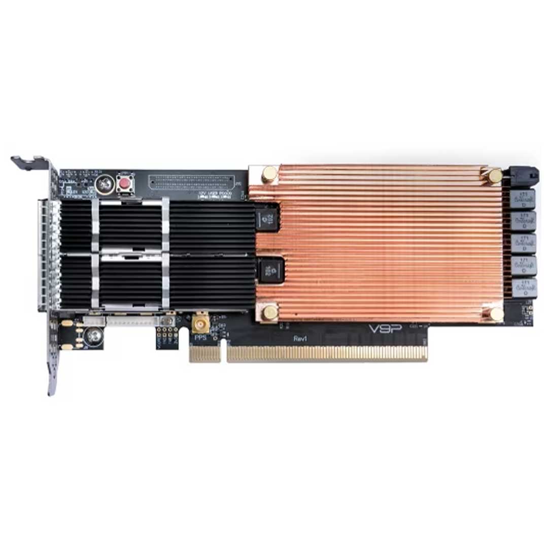 Nexus Dual Port QDD SmartNIC+ (16-channel), VU9P FPGA | NXN-V9P-16X-9GB