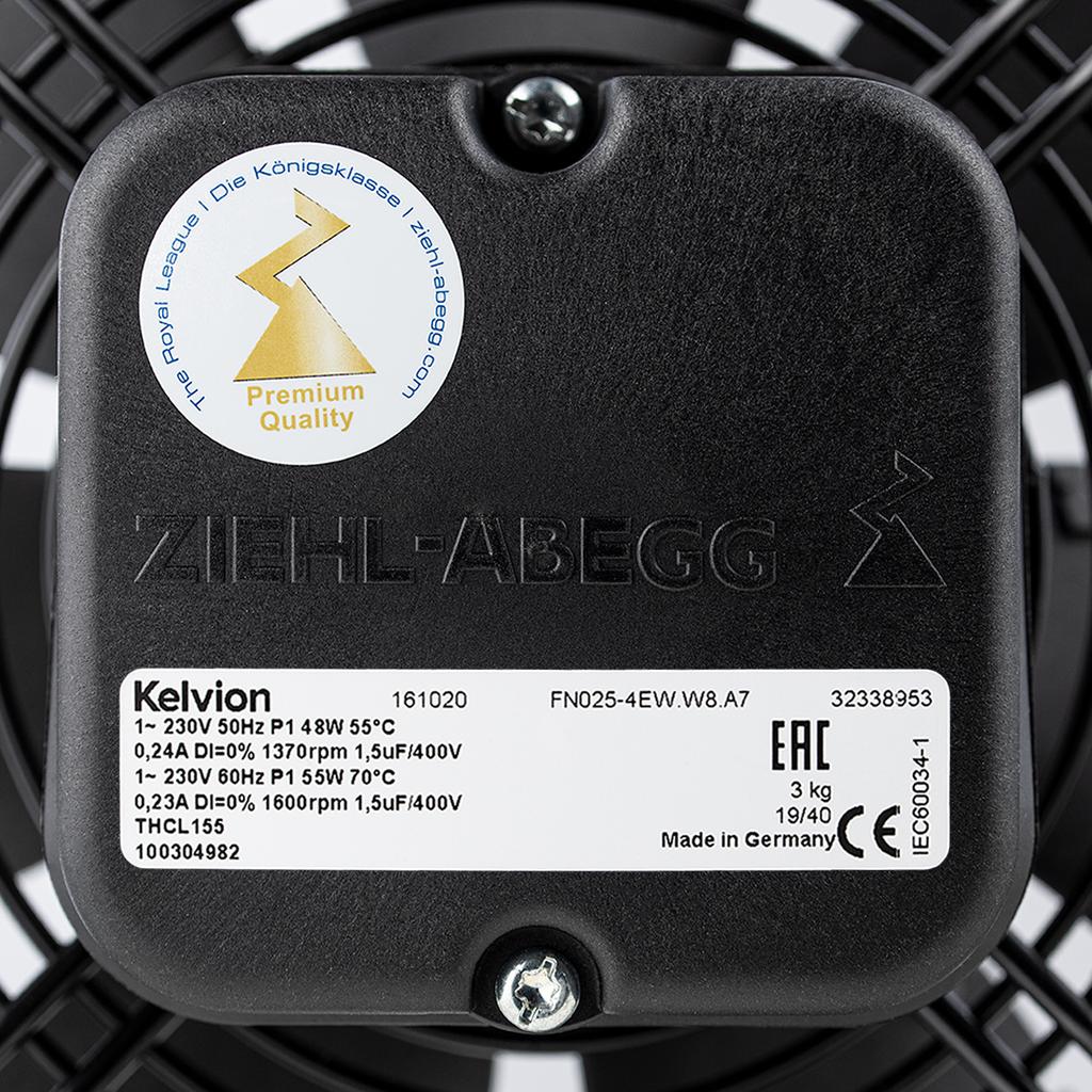 FN025-4EW.W8.A7 ZIEHL-ABEGG Axial Fan 0.05kW 230/V 0.24A 1370rpm