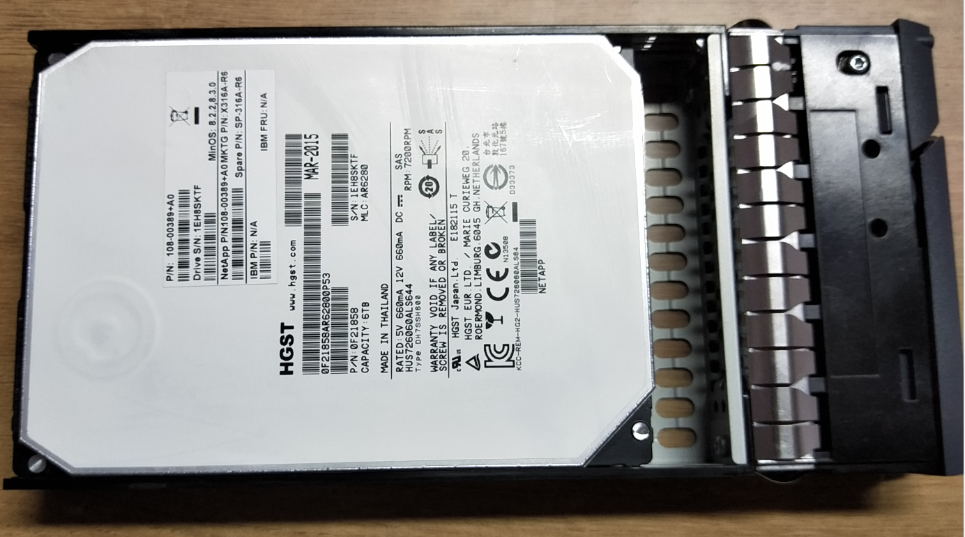 NetApp X316A-R6 6 TB 7.2K RPM NL 12GB 3.5″ SAS Hard Drive